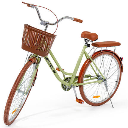 Vélo de ville VOLTOURI BK13 28”, panier, porte-bagages, style rétro