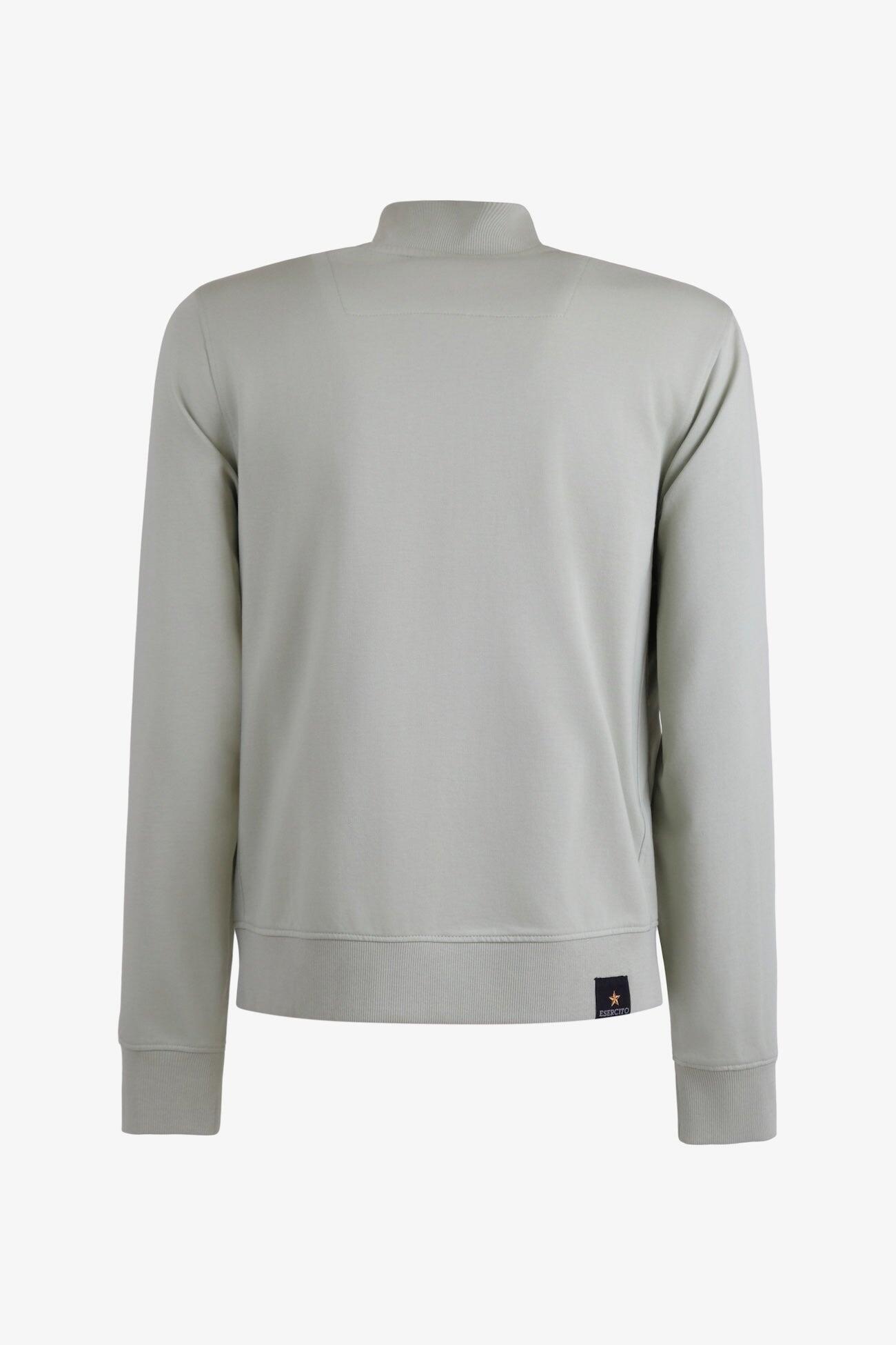 Felpa Esercito con zip uomo 3/5