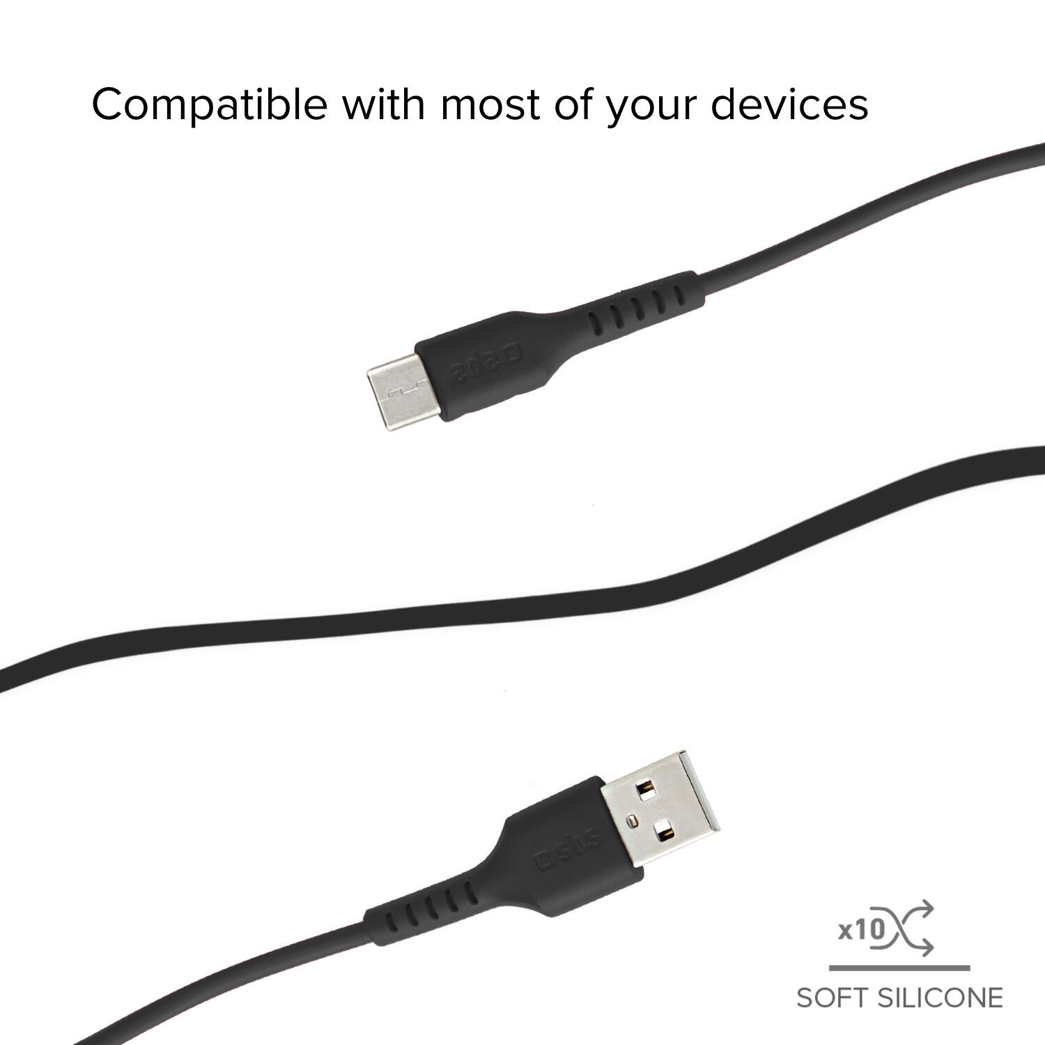 Cavo dati 2 m nero - Connettori USB a Micro-USB 3/4