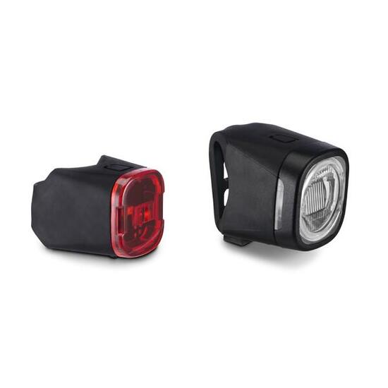 HAMA Fahrradlicht-Set Front/Rück, LED, Akku, USB-C
