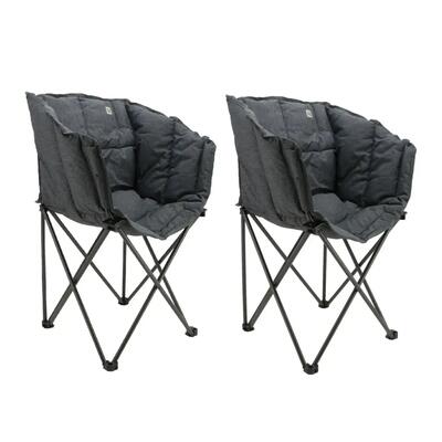 Travellife lago cross vouwstoel - stormy grey 2 stuks