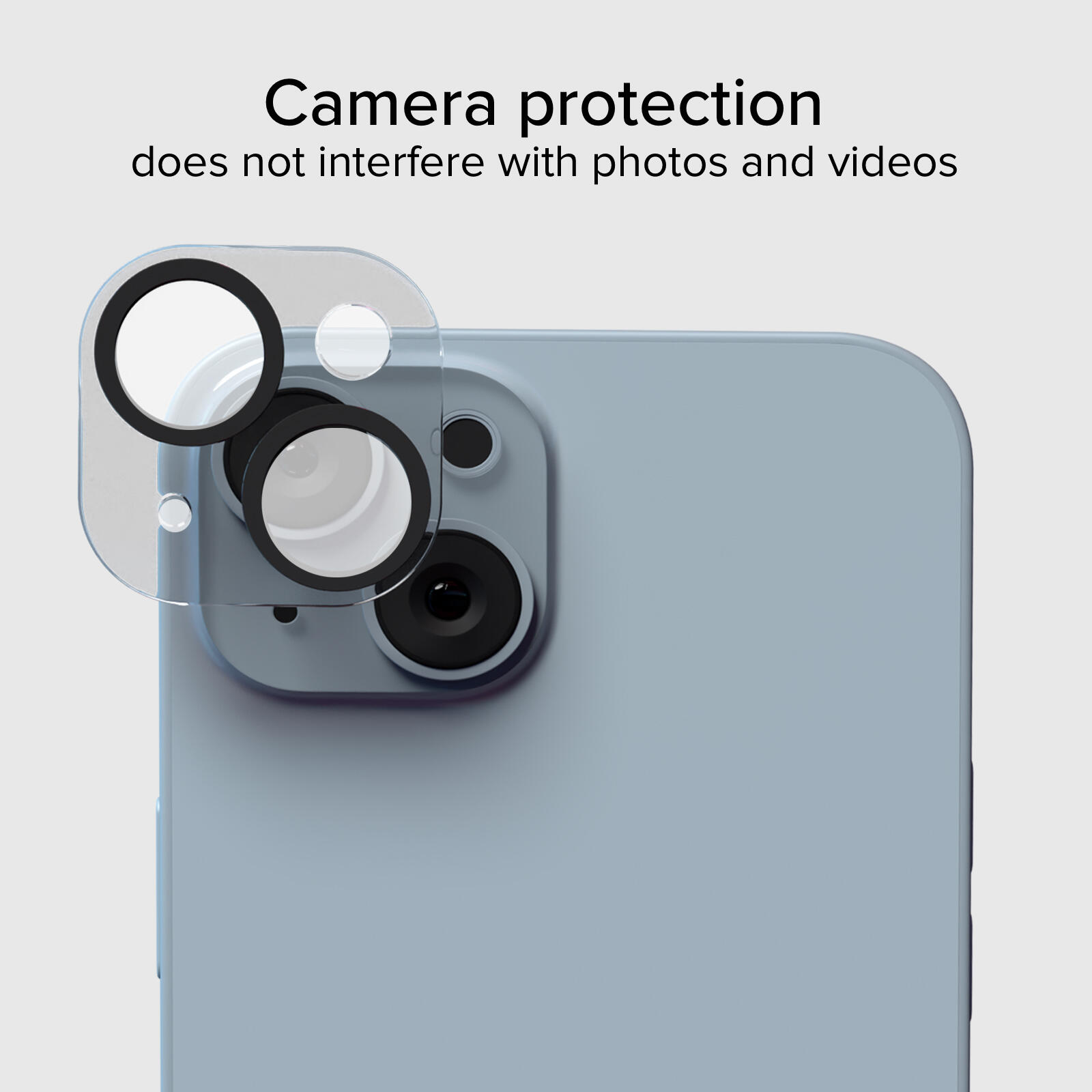 Vitre pour appareil photo d'iPhone 15/15 Plus, avec matériau D3O 3/7