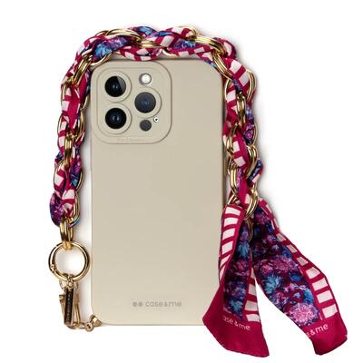 Iphone 14 pro hoesje met polsbandje en sjaal