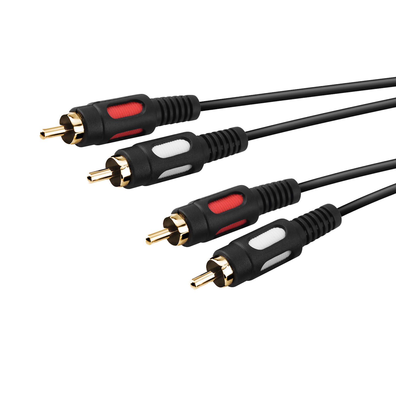 Cavo audio da 2 RCA maschio a 2 RCA maschio 1/1