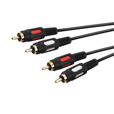 Cavo audio da 2 RCA maschio a 2 RCA maschio
