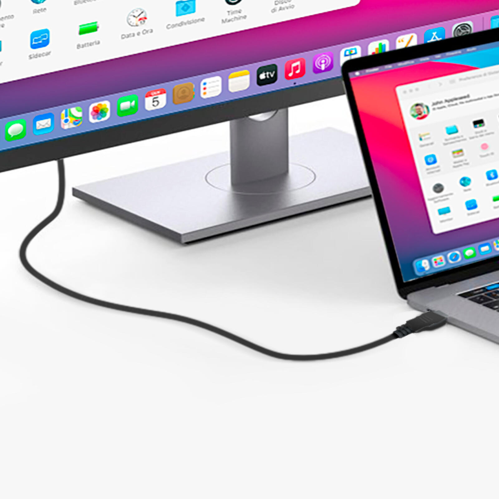 HDMI 2.0-kabel met Ethernet naar DisplayPort, 4K 2/2