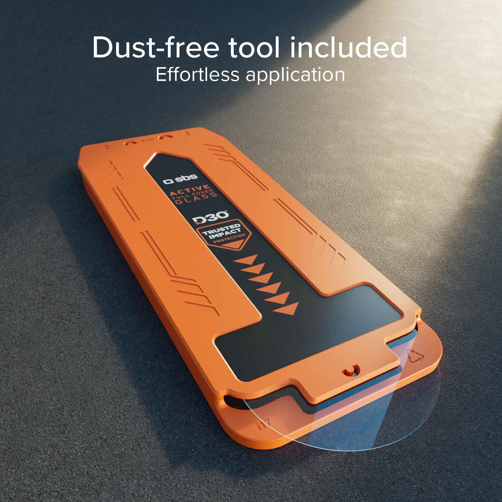 Vetrino ultraresistente per iPhone Air con tecnologia D3O con applicatore 2/7