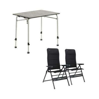 Travellife sorrento grey 80 tafel met festo xl standenstoelen