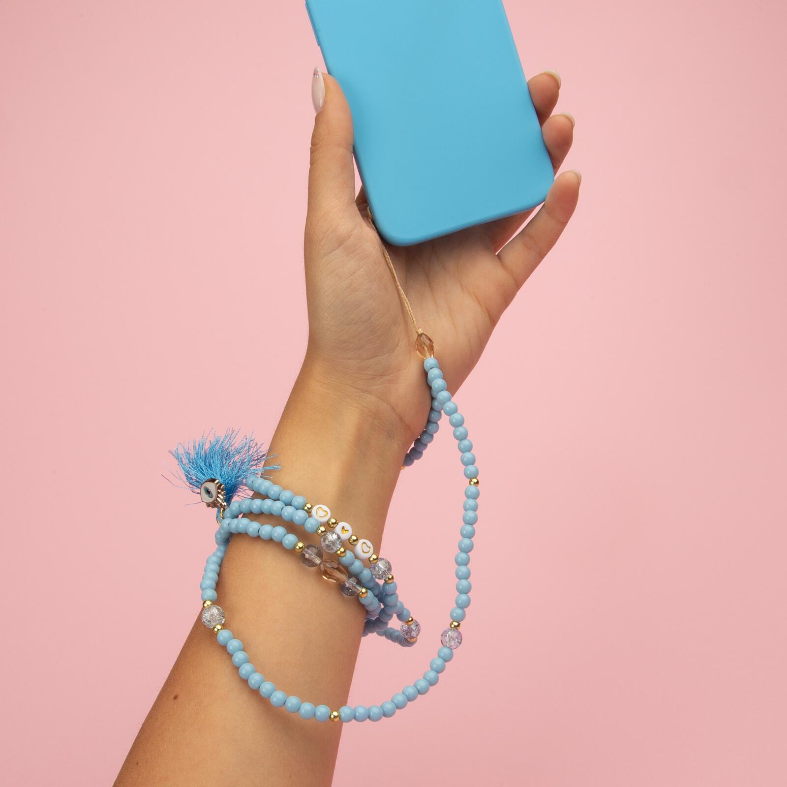 Cordon de 60 cm avec perles, universel pour smartphone 5/6