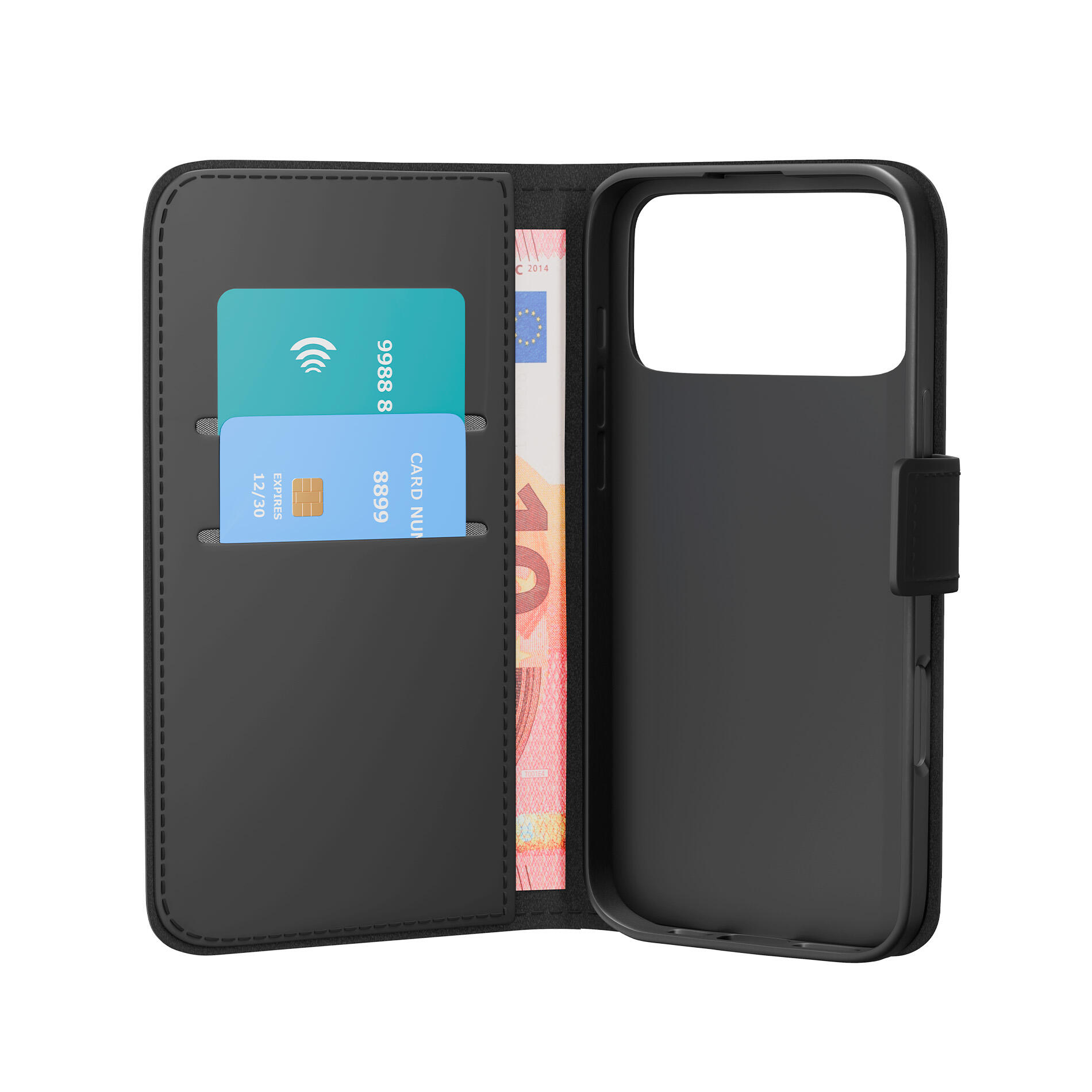 Custodia Wallet Stand per iPhone 17 Pro 3/7