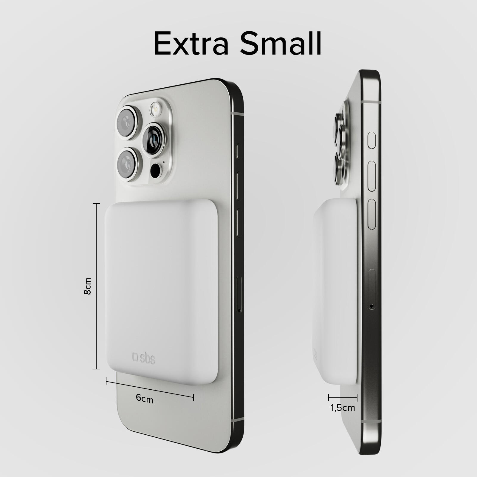 Power bank 5000 mAh wireless ultra compatto 7/7