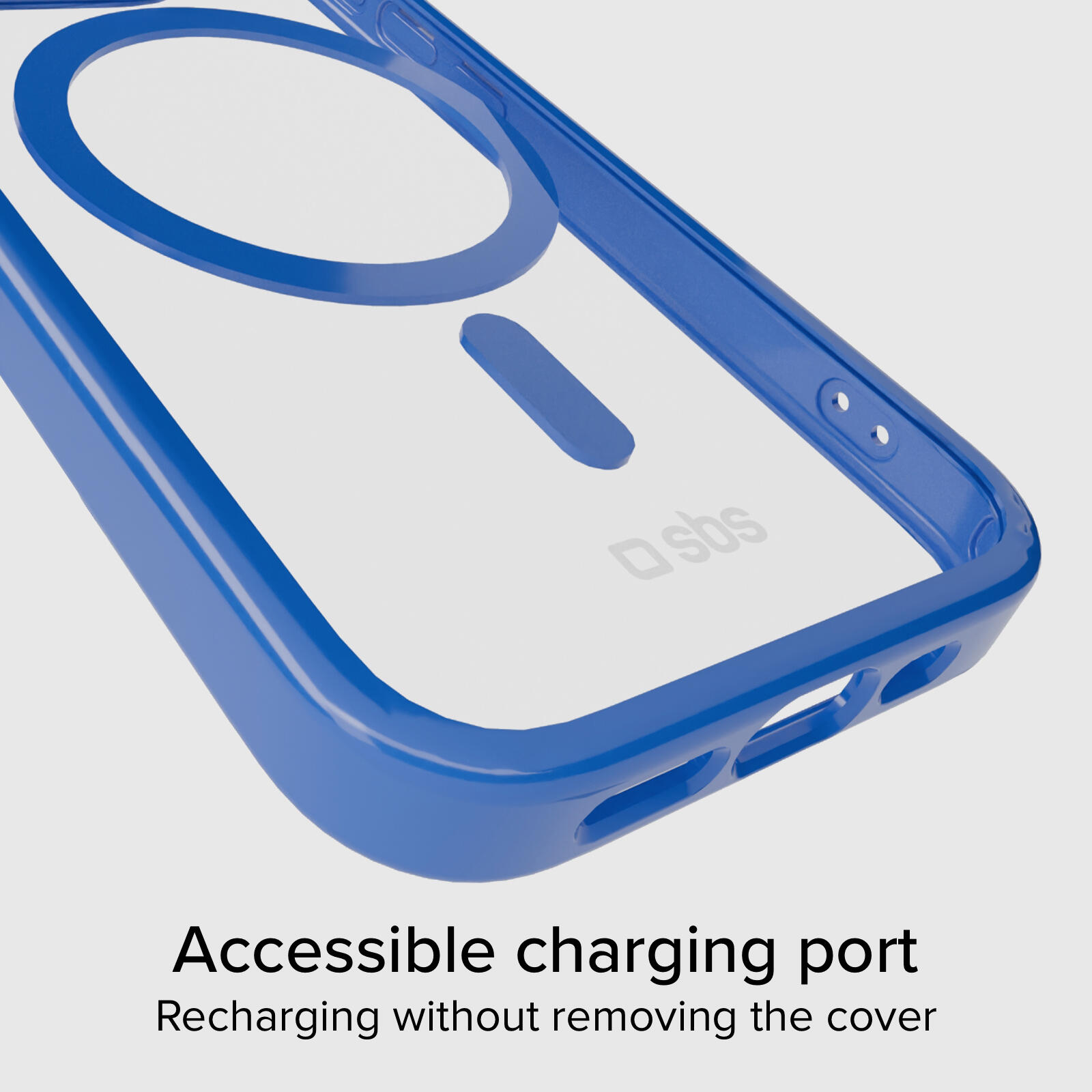 Cover per iPhone 15 Pro con bordi colorati compatibile con ricarica MagSafe 6/7