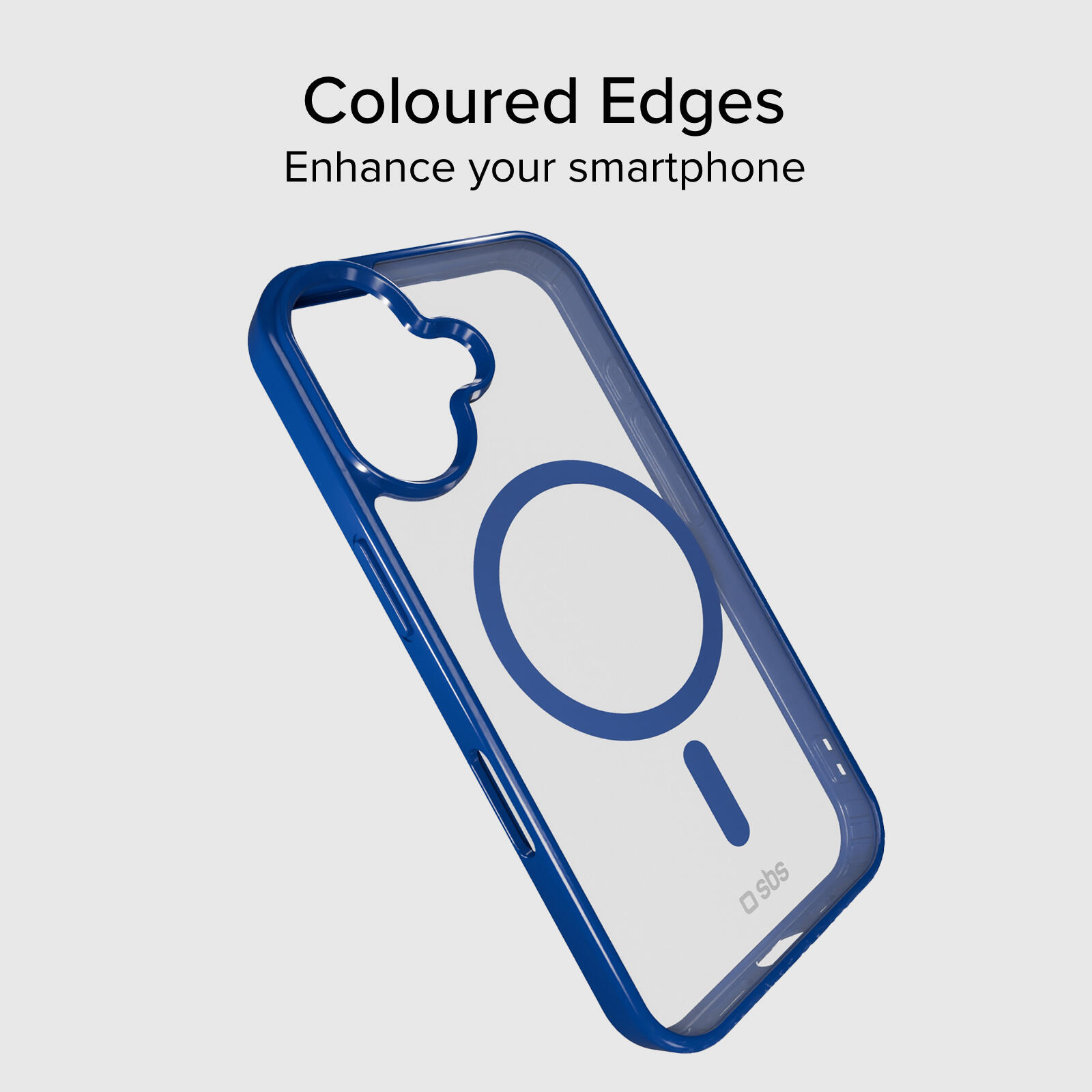 Coque iPhone 16 Plus bords colorés compatible MagSafe 2/7