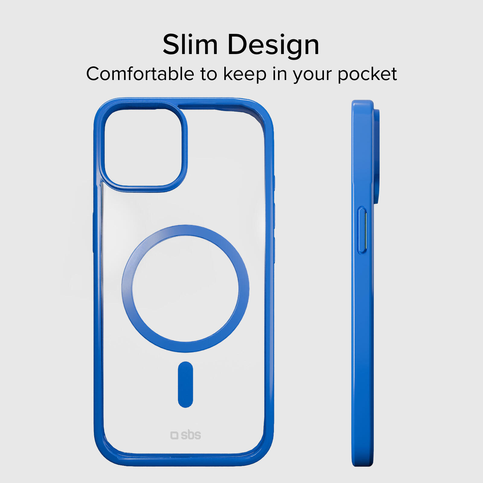 Cover per iPhone 15 con bordi colorati compatibile con ricarica MagSafe 7/7