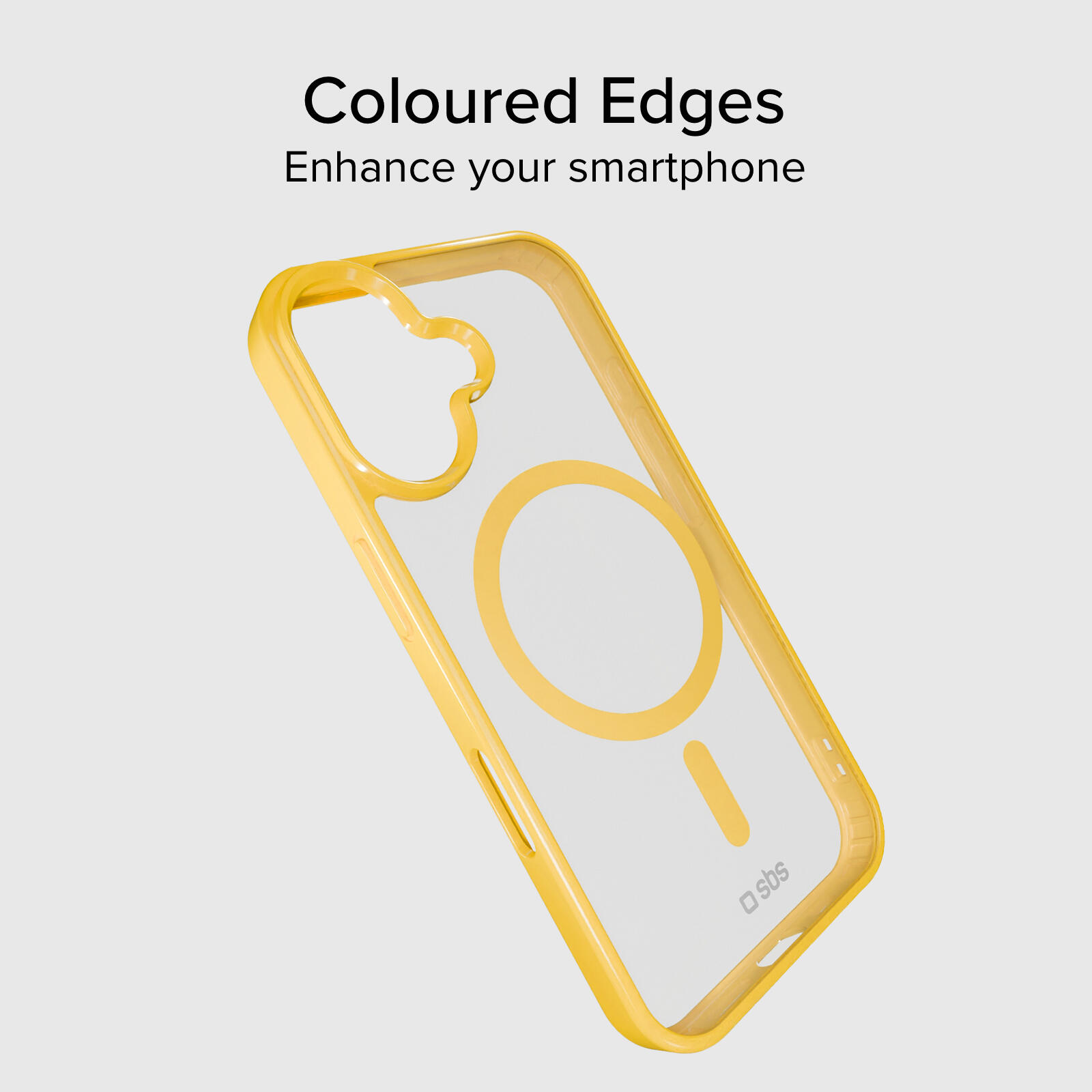 Coque pour iPhone 16 avec bords colorés, compatible avec la recharge MagSafe 2/7
