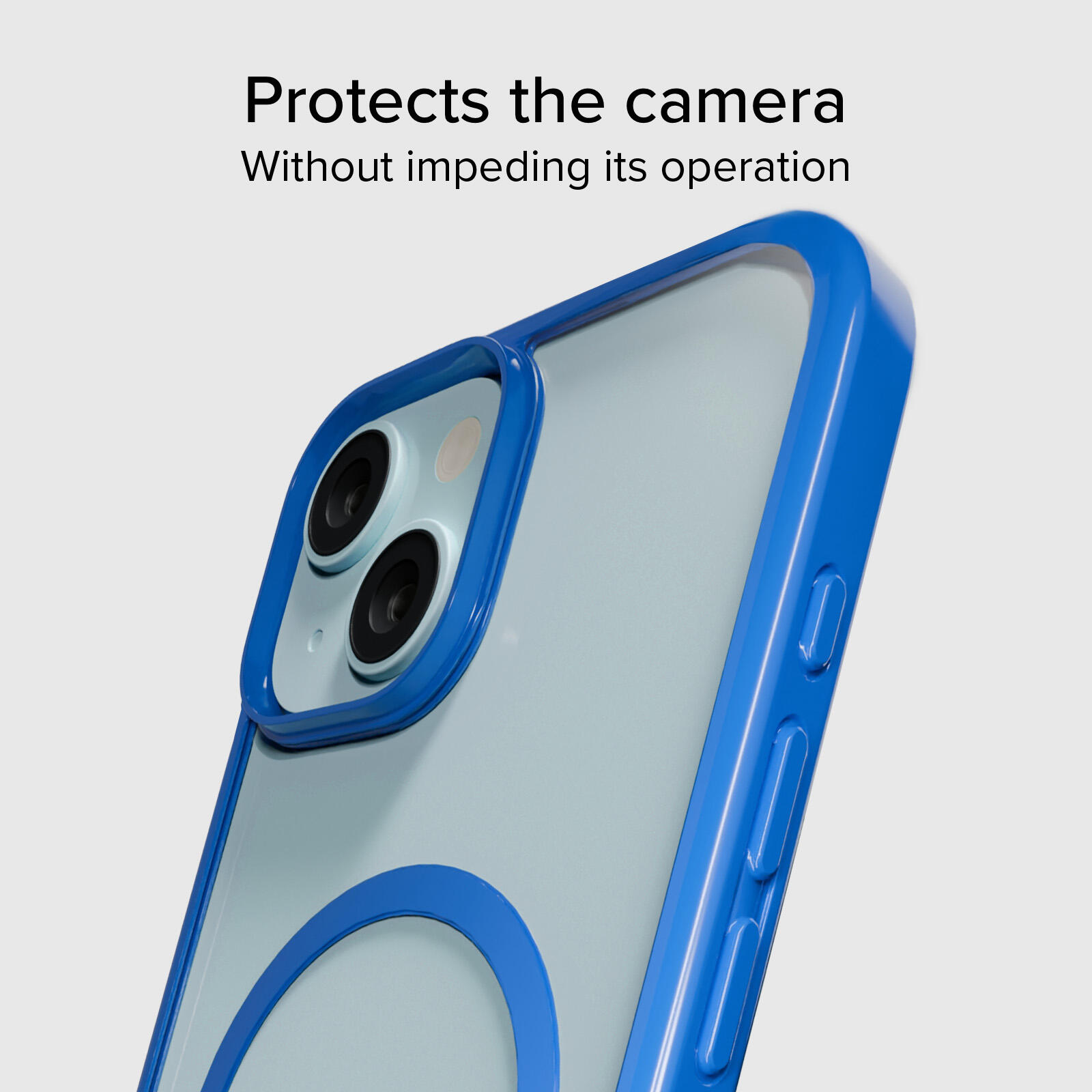 Cover per iPhone 15 con bordi colorati compatibile con ricarica MagSafe 4/7
