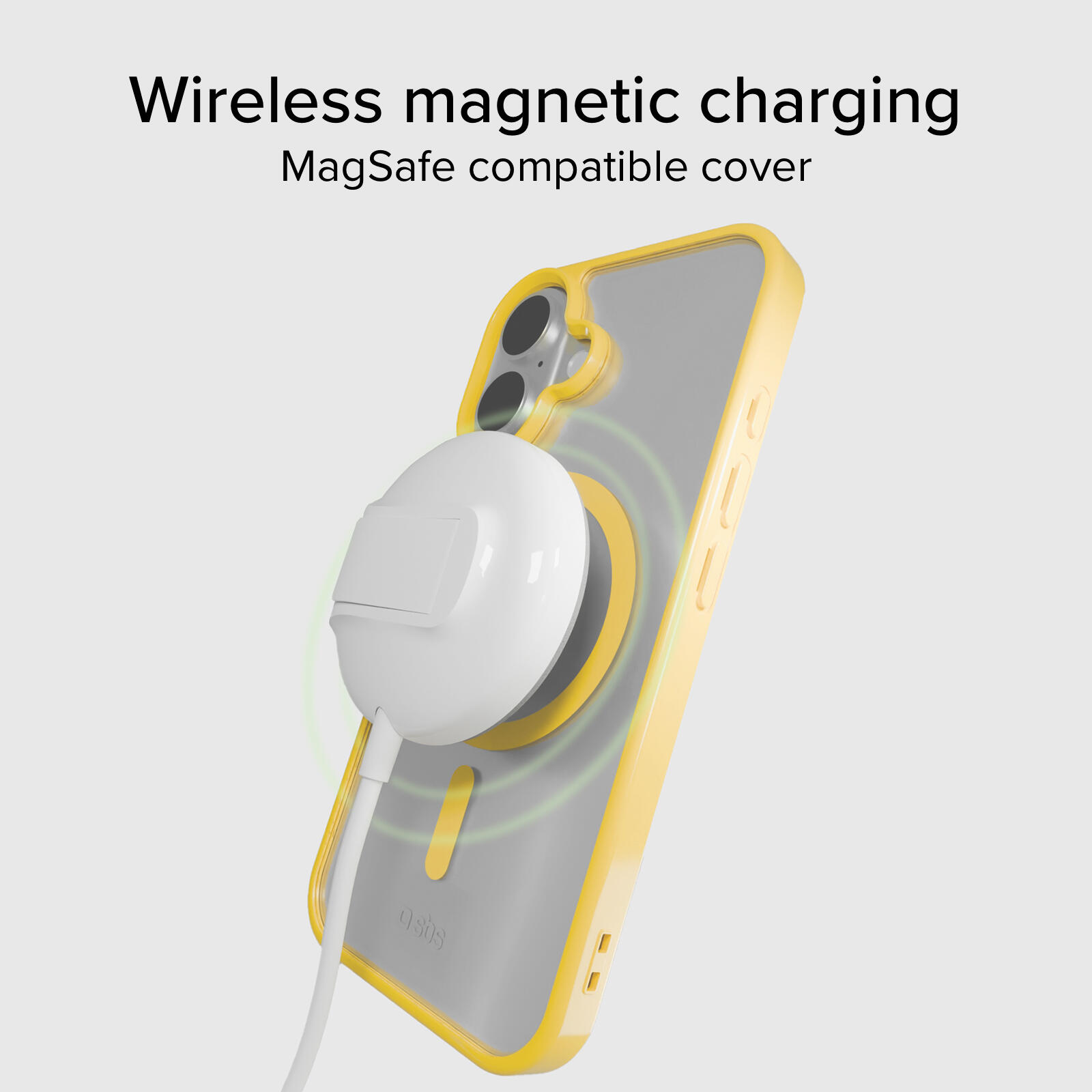 Coque pour iPhone 16 avec bords colorés, compatible avec la recharge MagSafe 5/7