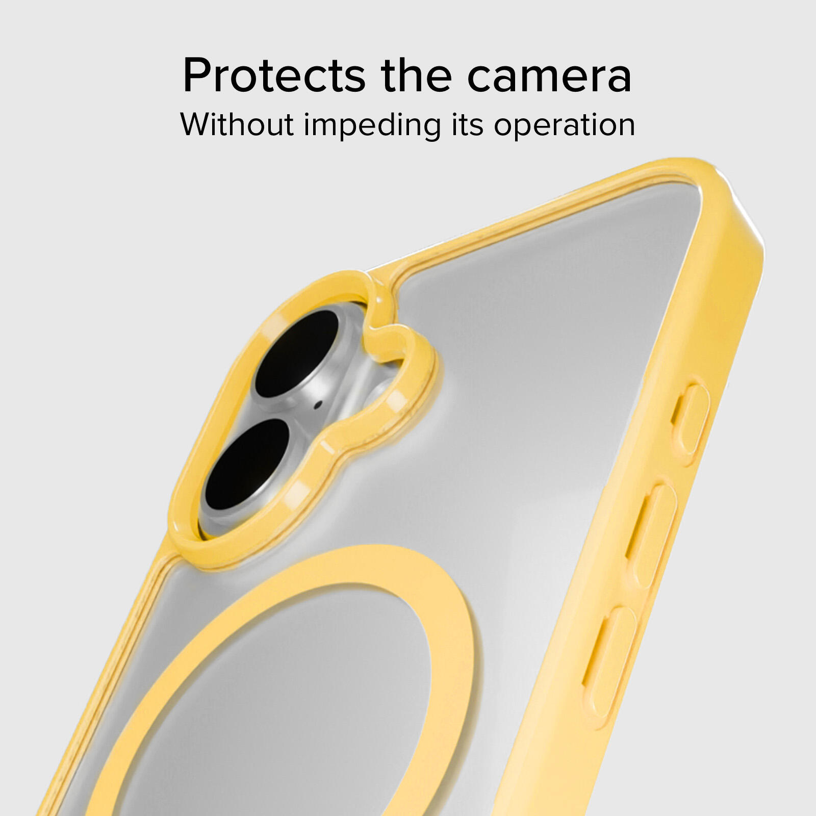 Coque pour iPhone 16 avec bords colorés, compatible avec la recharge MagSafe 4/7