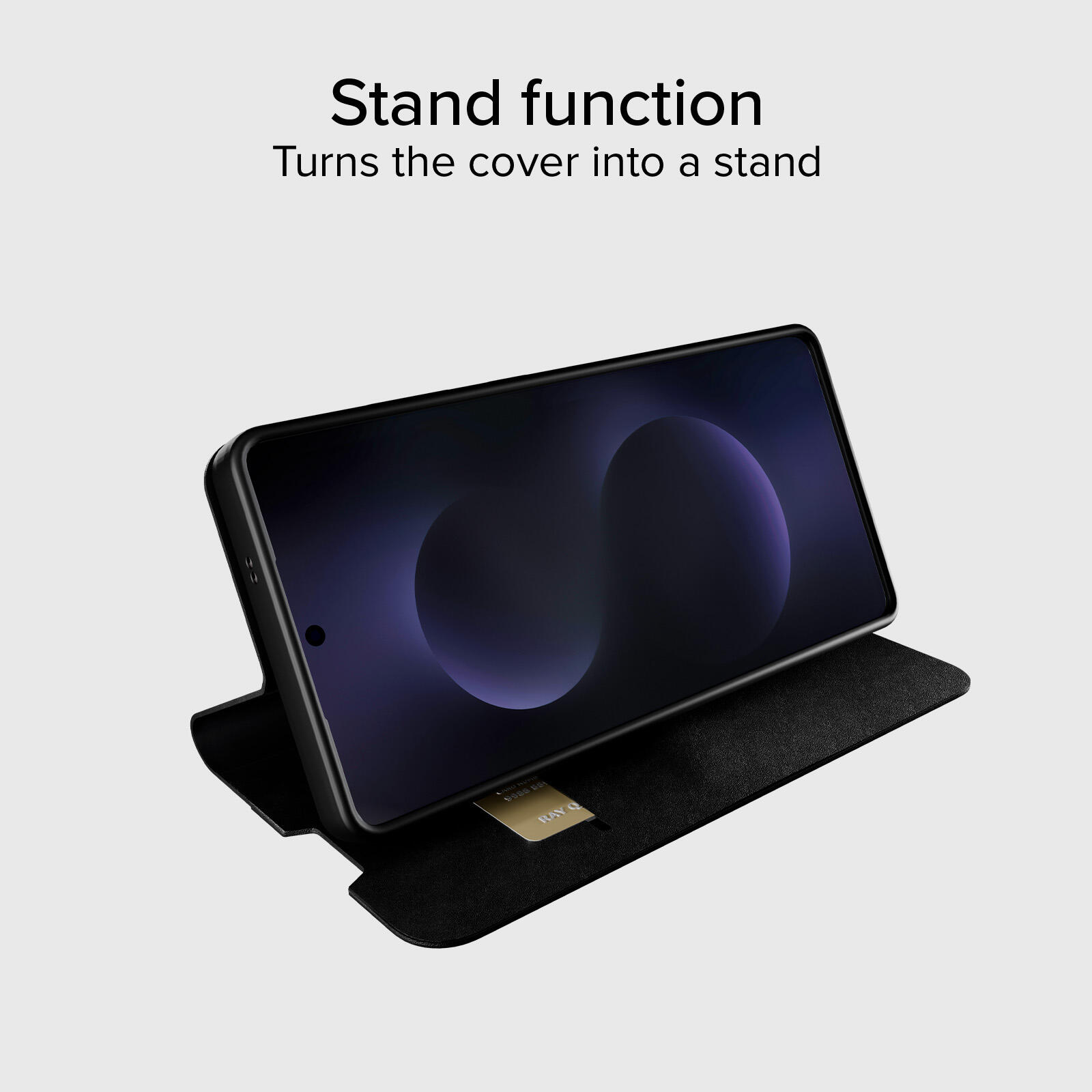 Étui portefeuille avec support et surface douce au toucher pour Samsung S26+ 4/6