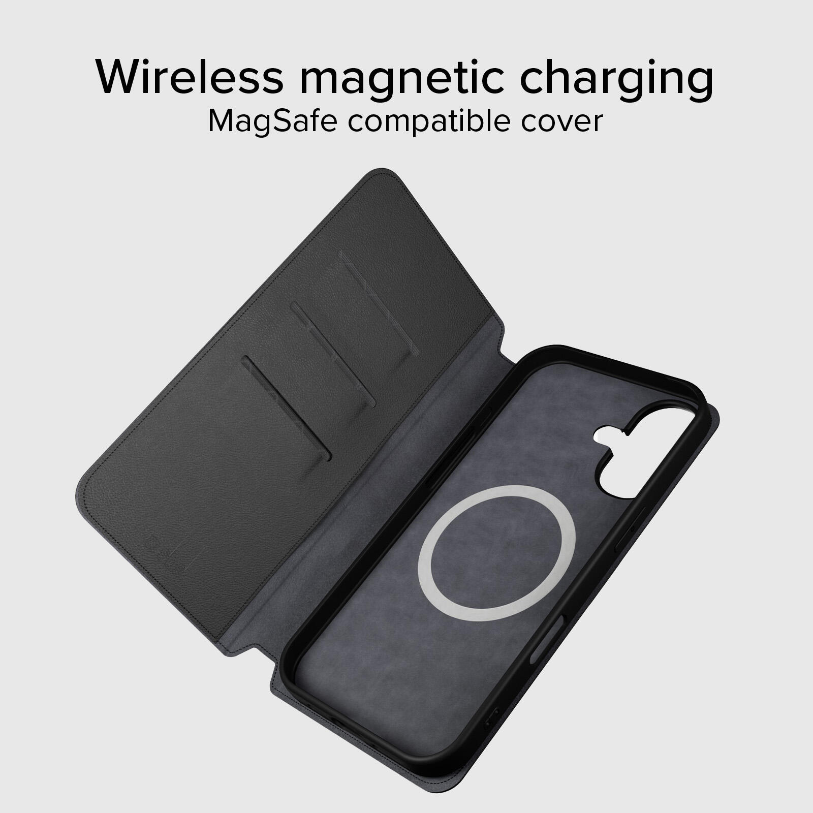 Étui portefeuille compatible MagSafe pour iPhone 16 Plus 3/7