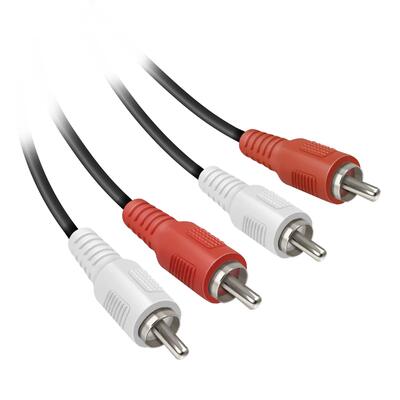 Cavo audio da 2 RCA maschio a 2 RCA maschio
