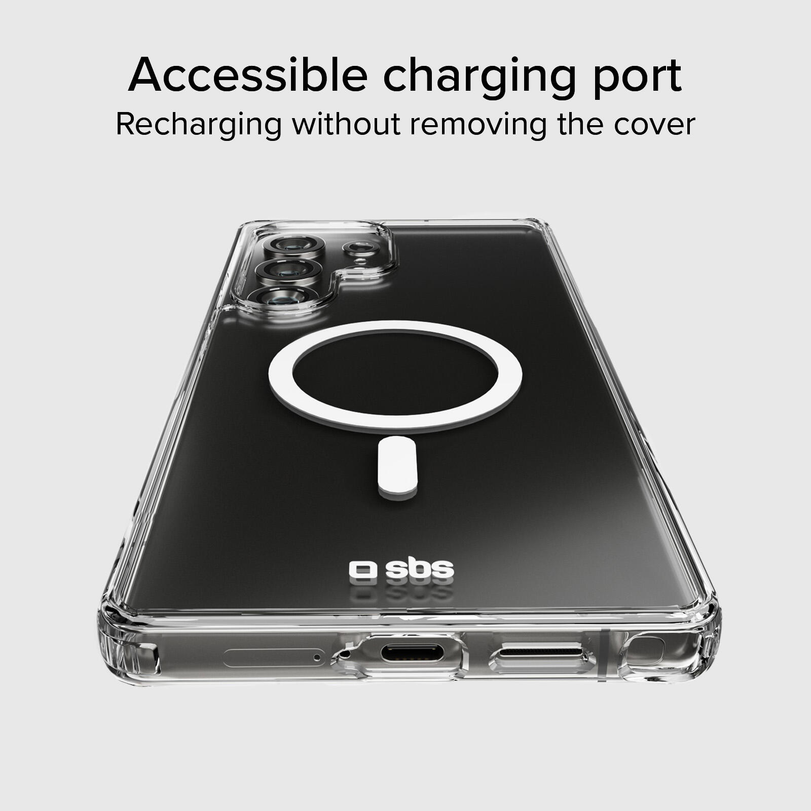 Cover rigida compatibile con ricarica wireless magnetica per Samsung S25 Ultra 6/7