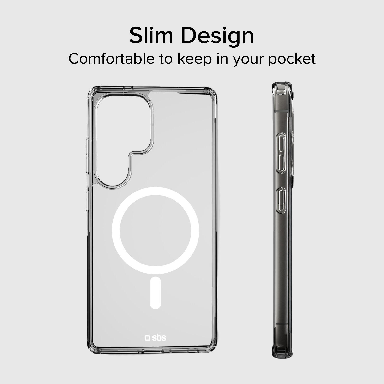 Cover rigida compatibile con ricarica wireless magnetica per Samsung S25 Ultra 7/7