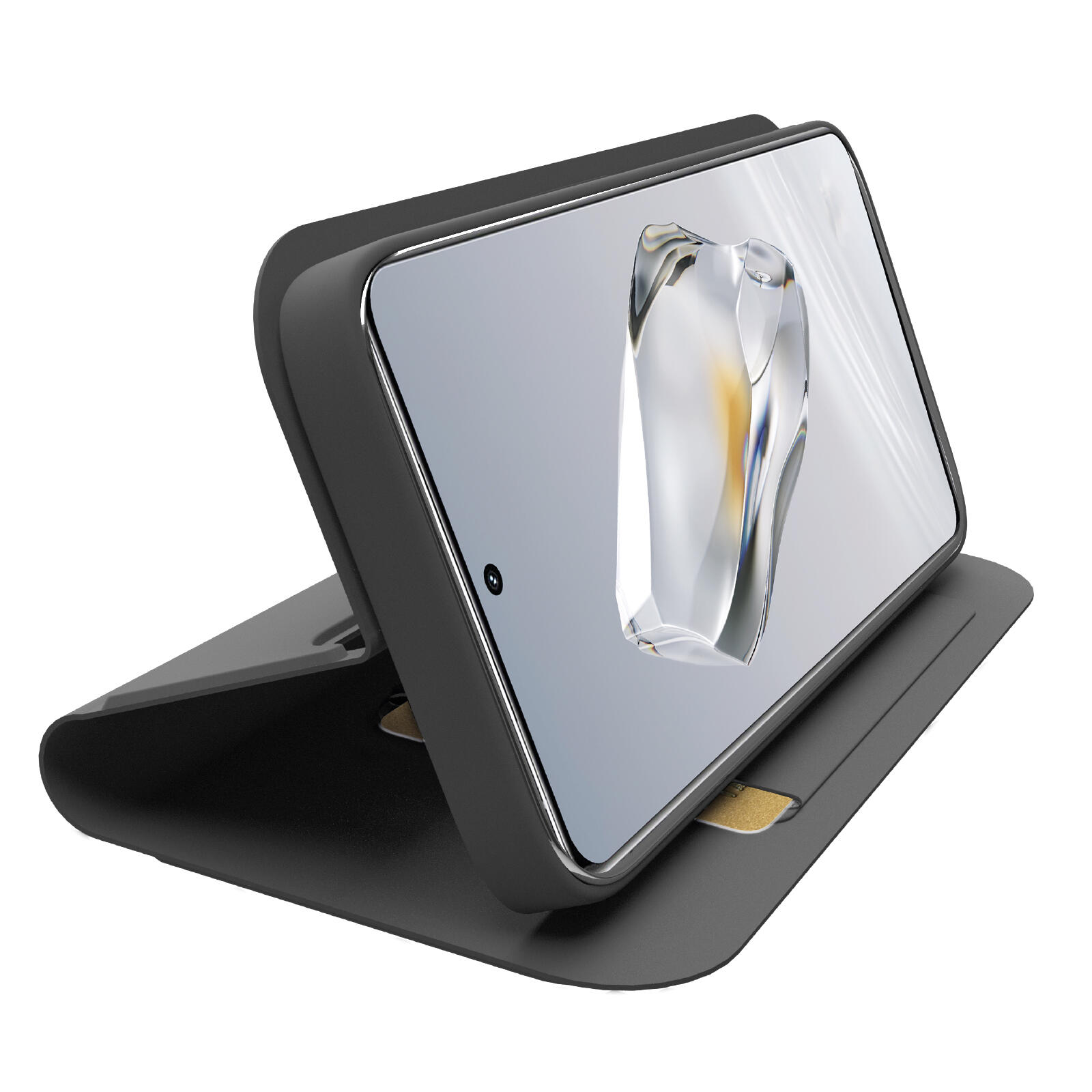 Custodia a libro con supporto stand e superficie soft touch per OnePlus 12 2/2