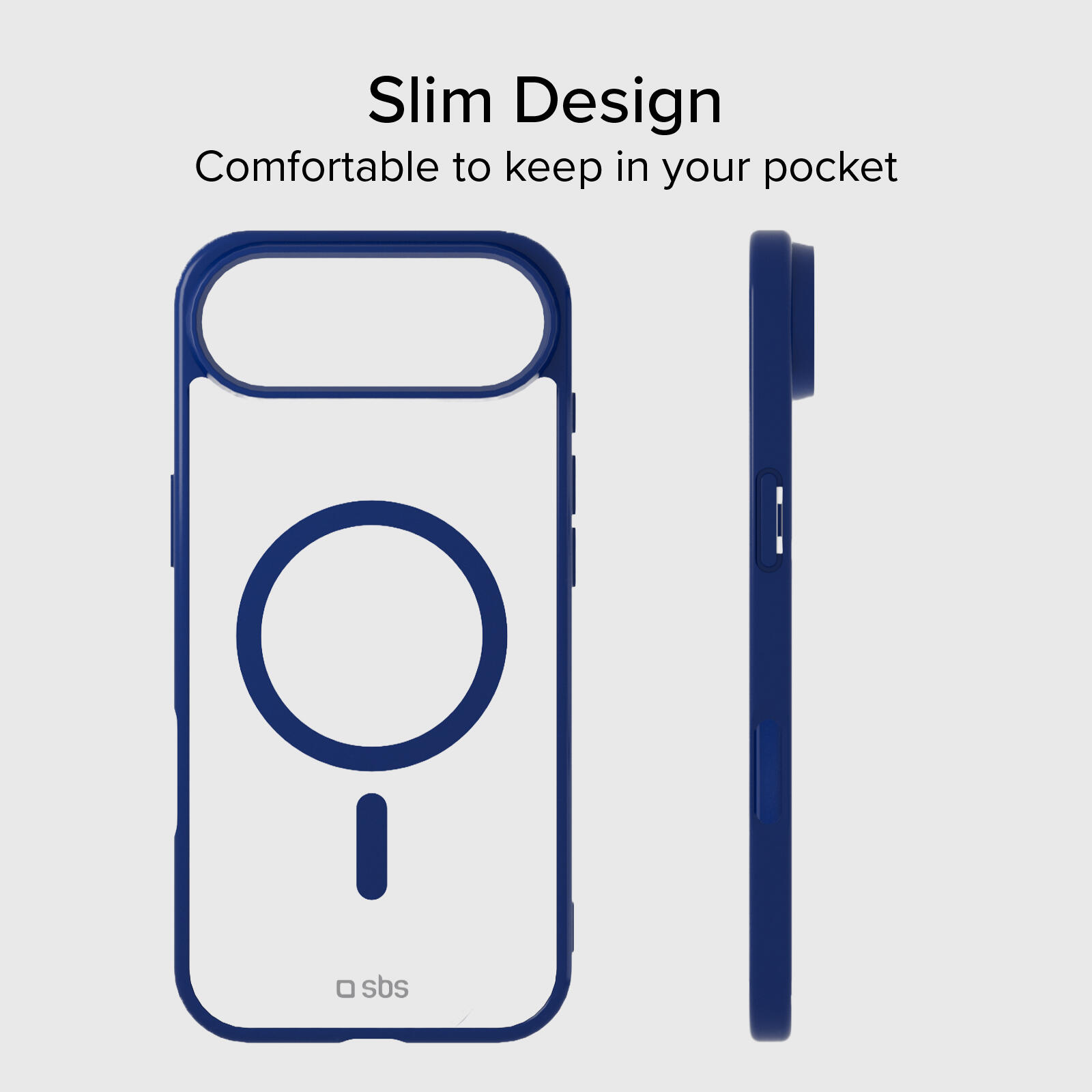 Coque pour iPhone Air avec bords colorés, compatible avec la recharge MagSafe 7/7