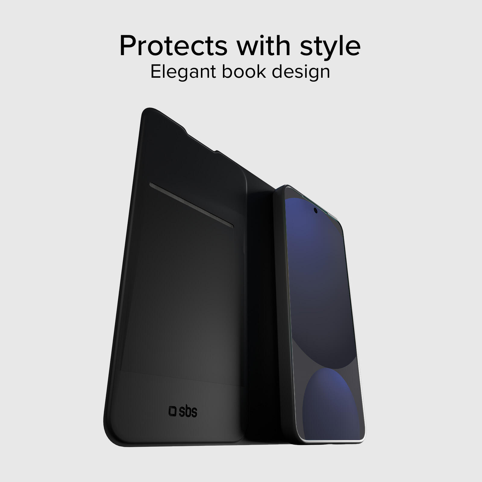 Custodia a libro con supporto stand e superficie soft touch per Samsung S24 FE 2/7