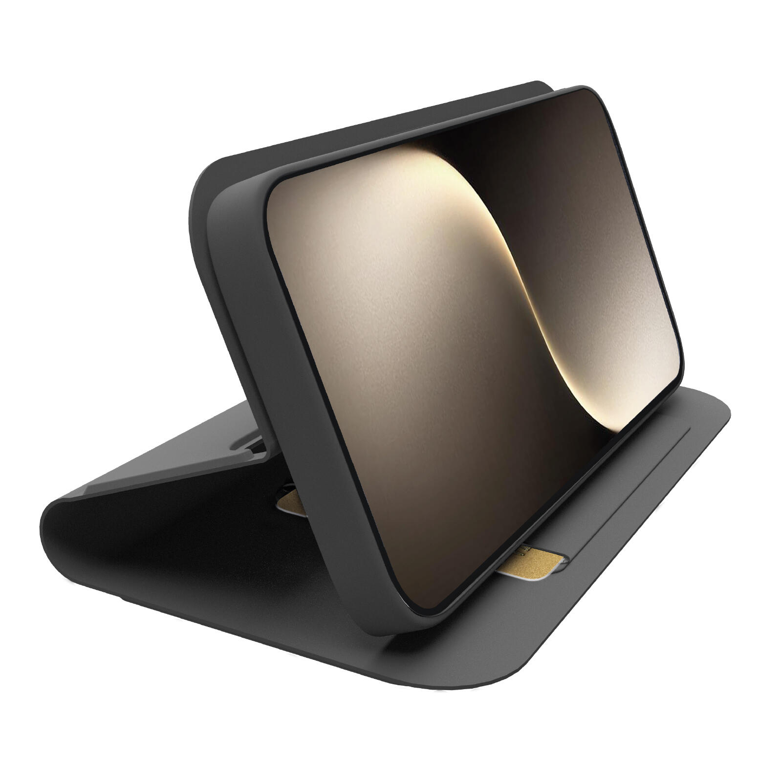 Étui portefeuille avec support et surface douce au toucher pour Honor Magic7 Pro 2/2