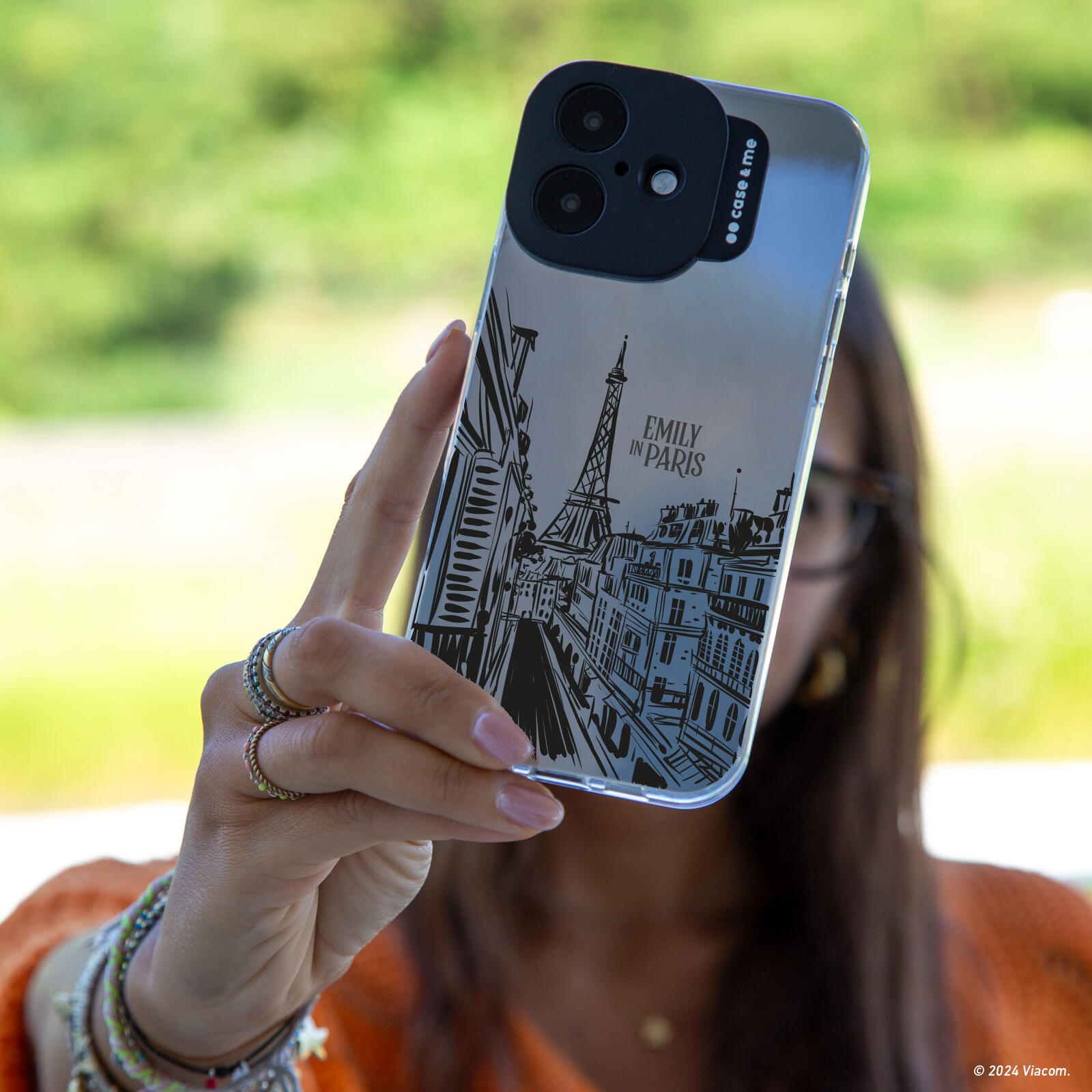 Coque Emily in Paris compatible MagSafe pour iPhone 16 3/4