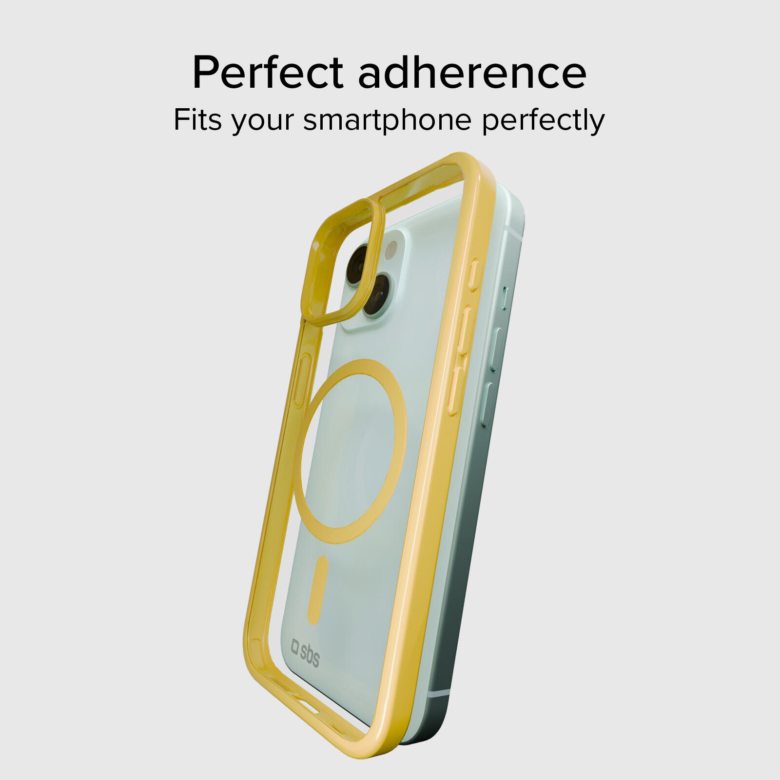 Cover per iPhone 15 con bordi colorati compatibile con ricarica MagSafe 3/7