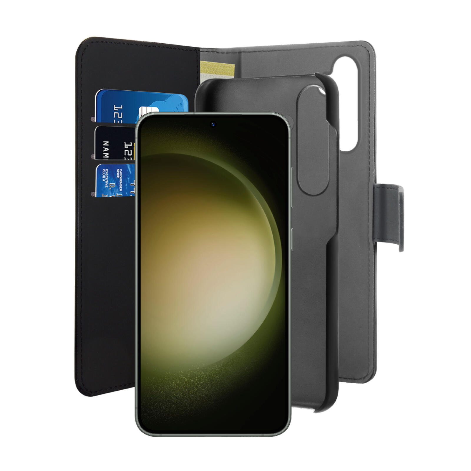 Custodia Wallet Detachable 2 in 1 per Samsung Galaxy S24+ 2/2