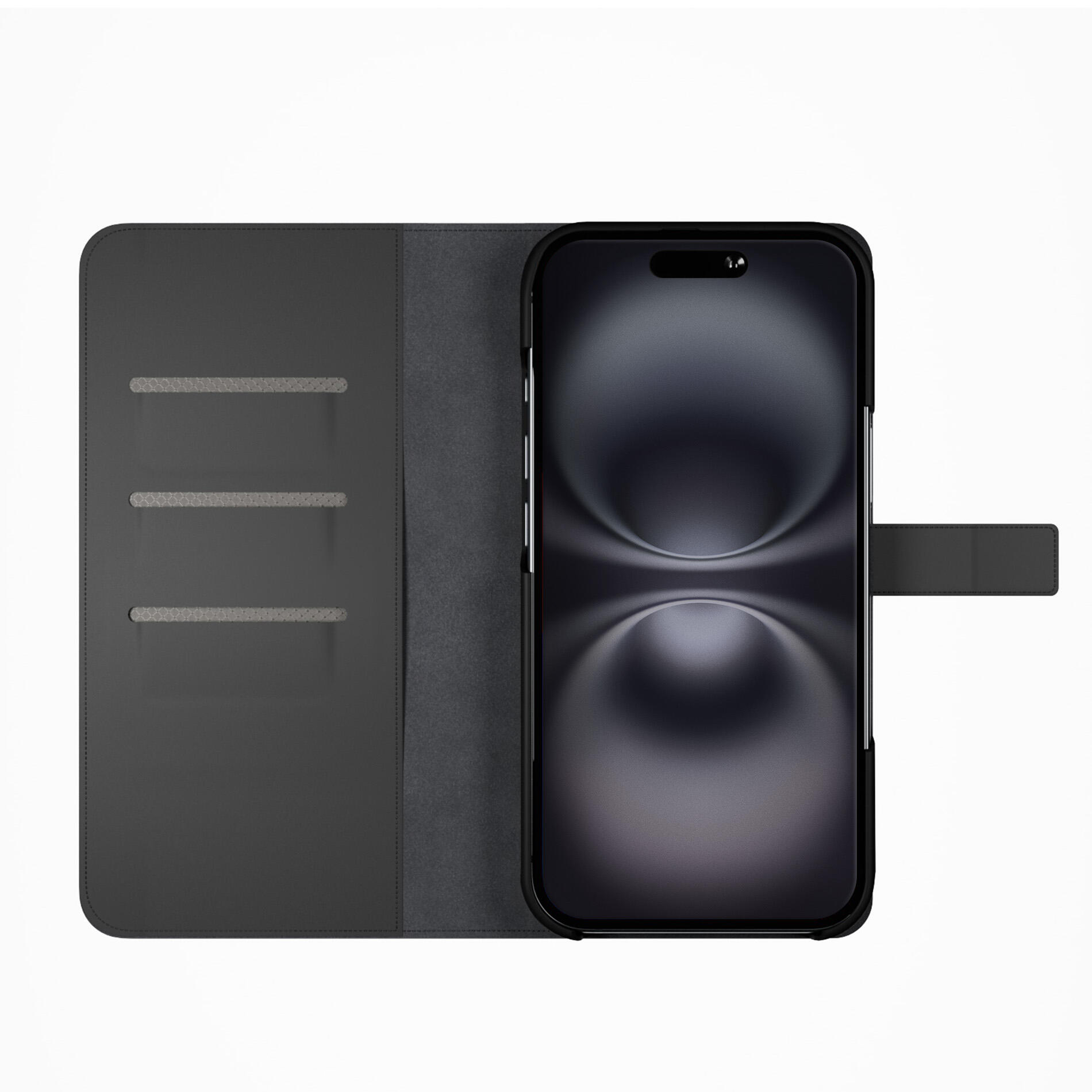 Custodia Wallet Stand per iPhone 16 Plus 4/7