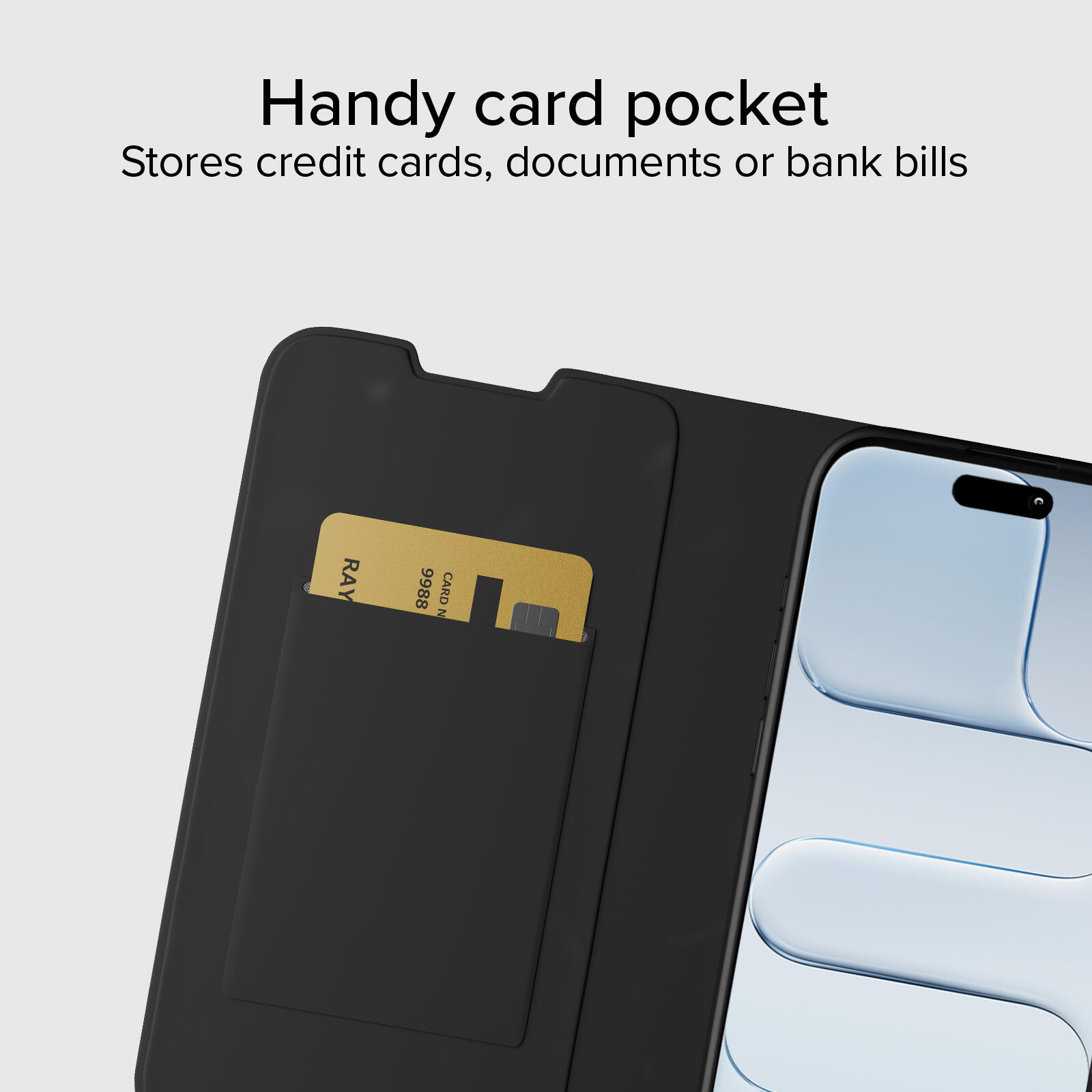 Étui portefeuille avec support pour iPhone Air 5/7