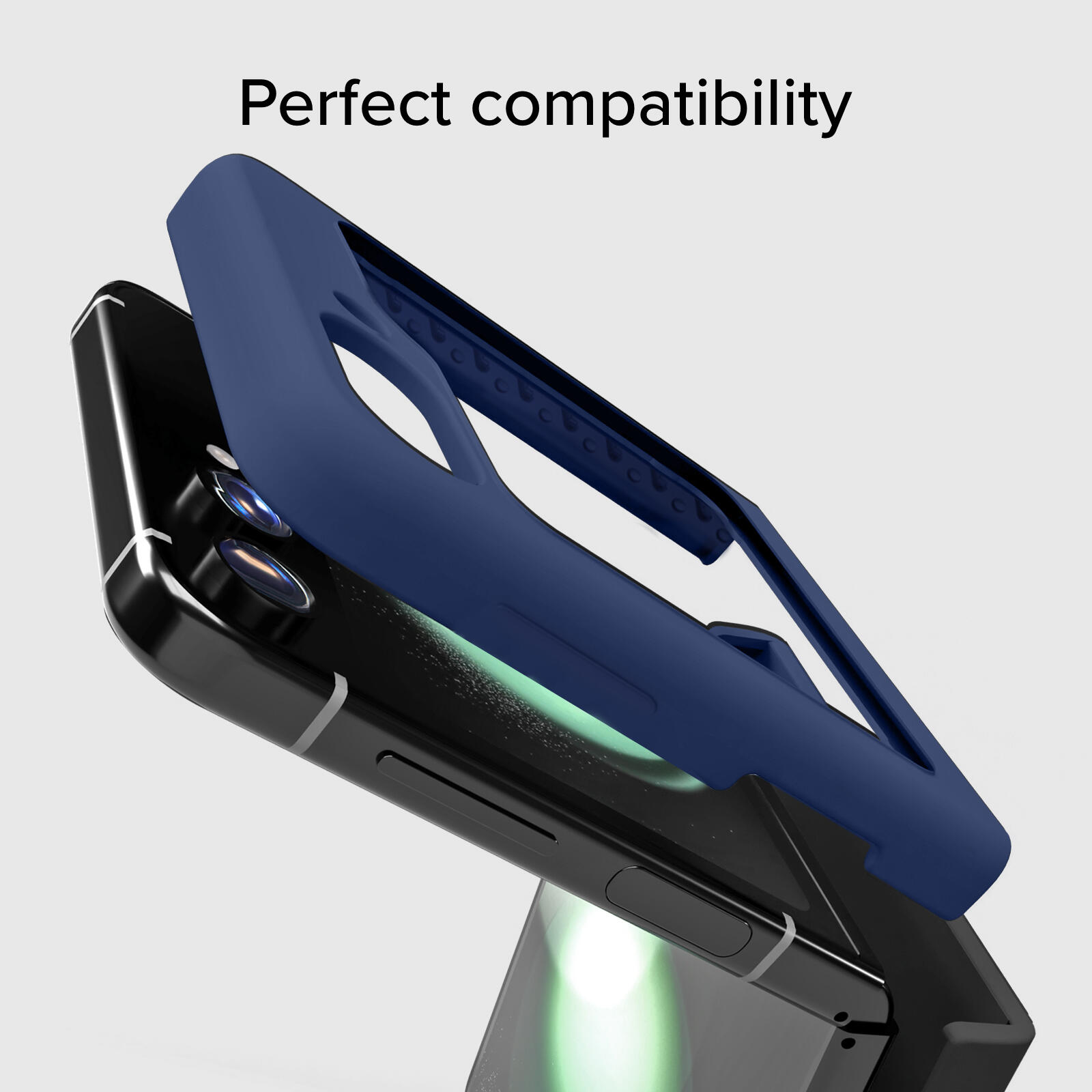 Coque en silicone avec intérieur en microfibre pour Samsung Z Flip 5 3/7