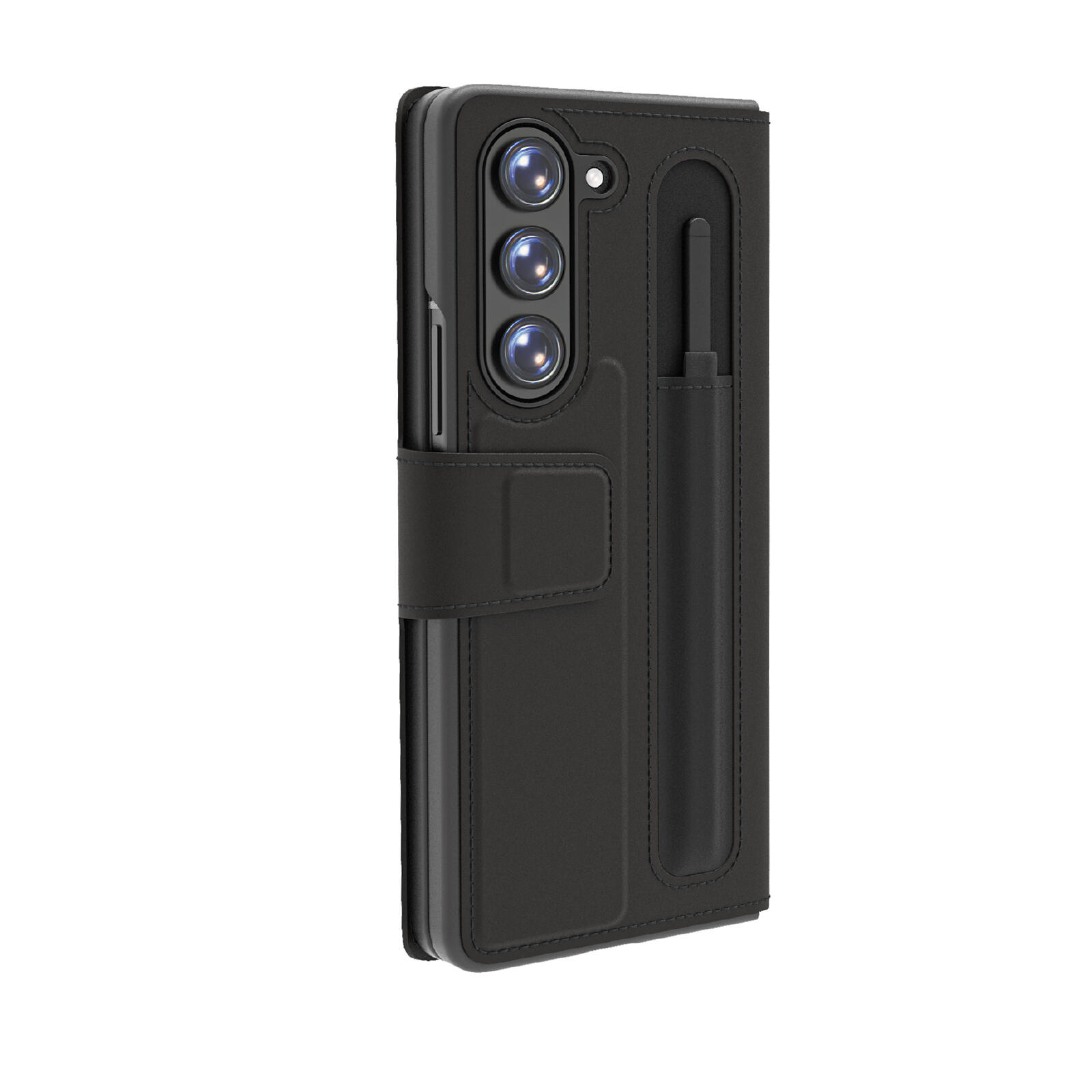 Custodia flip, chiusura magnetica, portatessere, portapenna per Samsung Z Fold 6 2/2