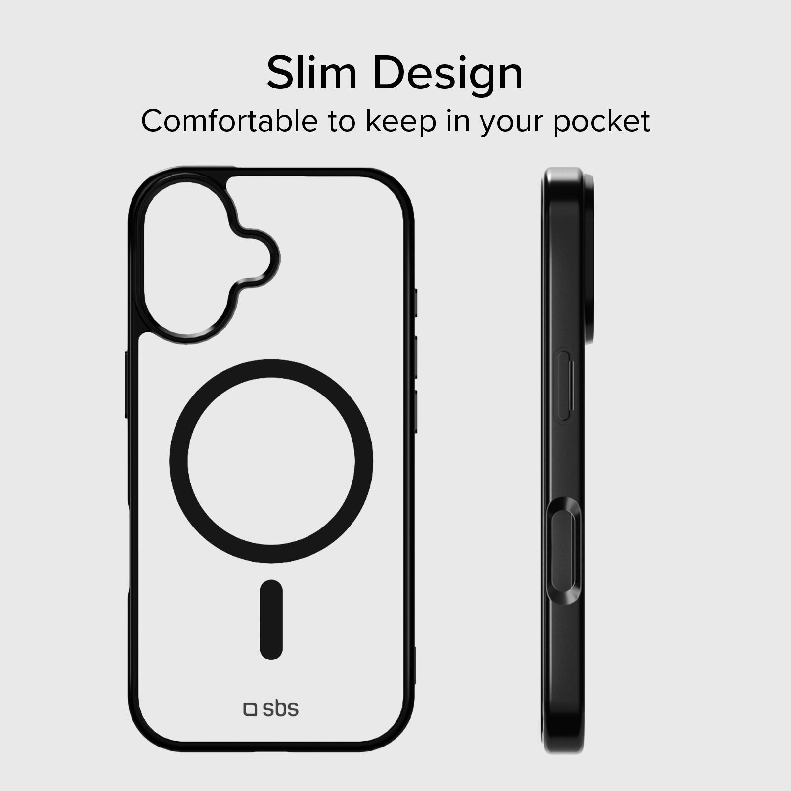 Coque pour iPhone 17 avec bords colorés, compatible avec la recharge MagSafe 7/7