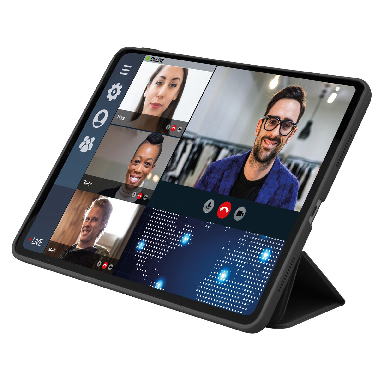 Custodia Book Pro con supporto a leggio per iPad Pro 12" 2021/12.9" 2022 2/5