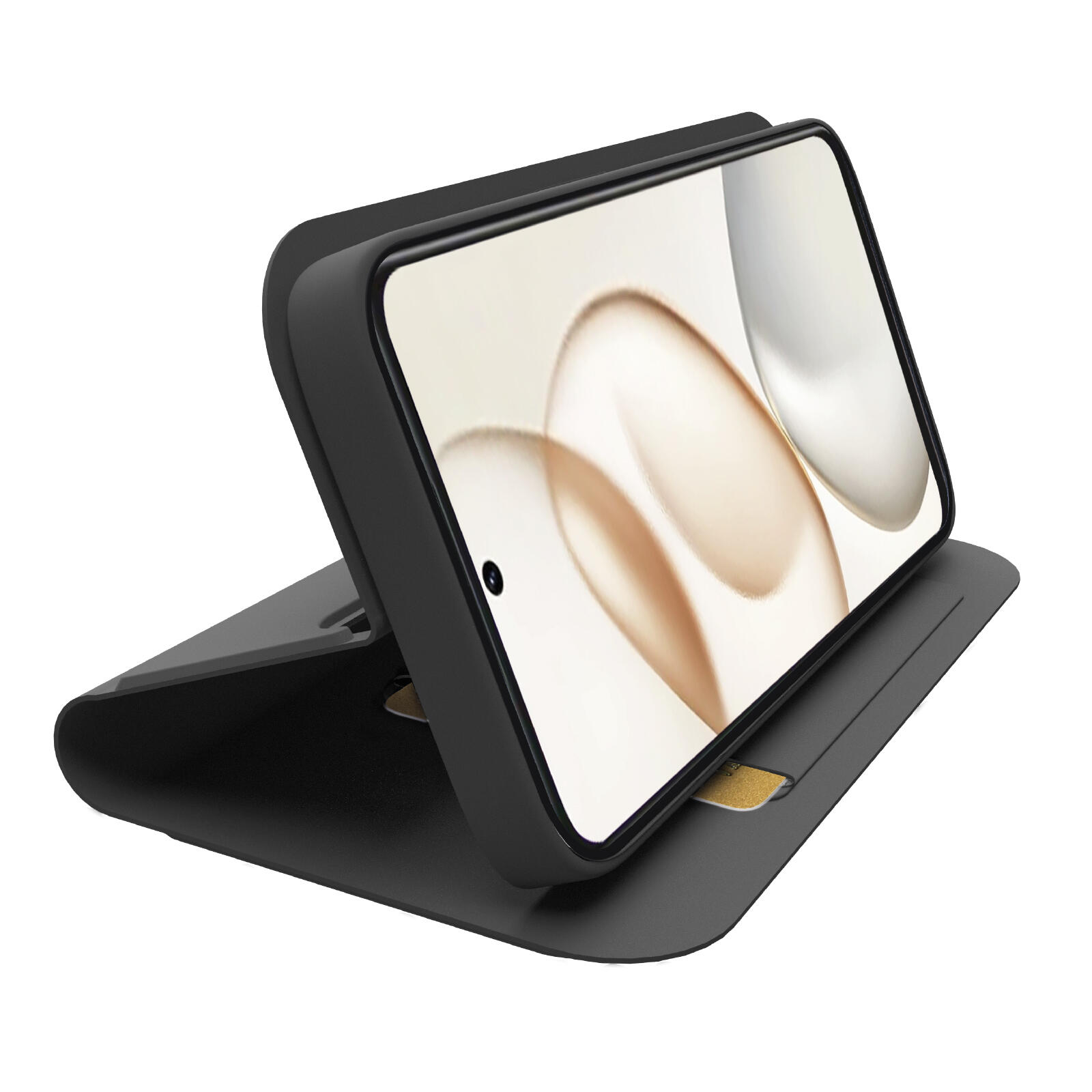 Custodia a libro con supporto stand e superficie soft touch per Honor 400 Smart 2/2