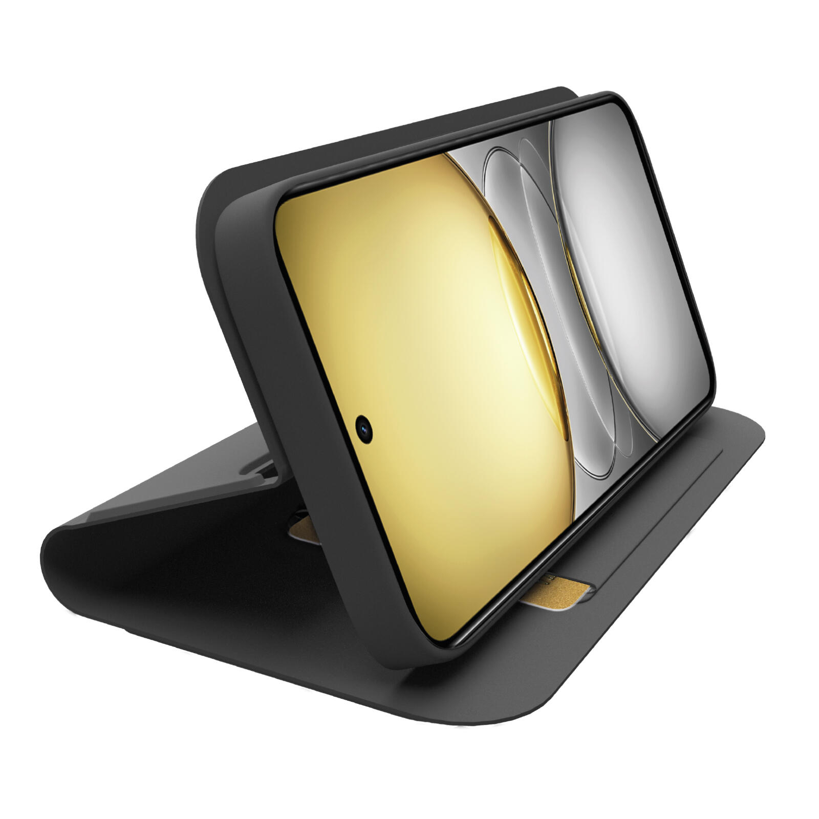 Custodia a libro con supporto stand e superficie soft touch per Realme C75 2/2