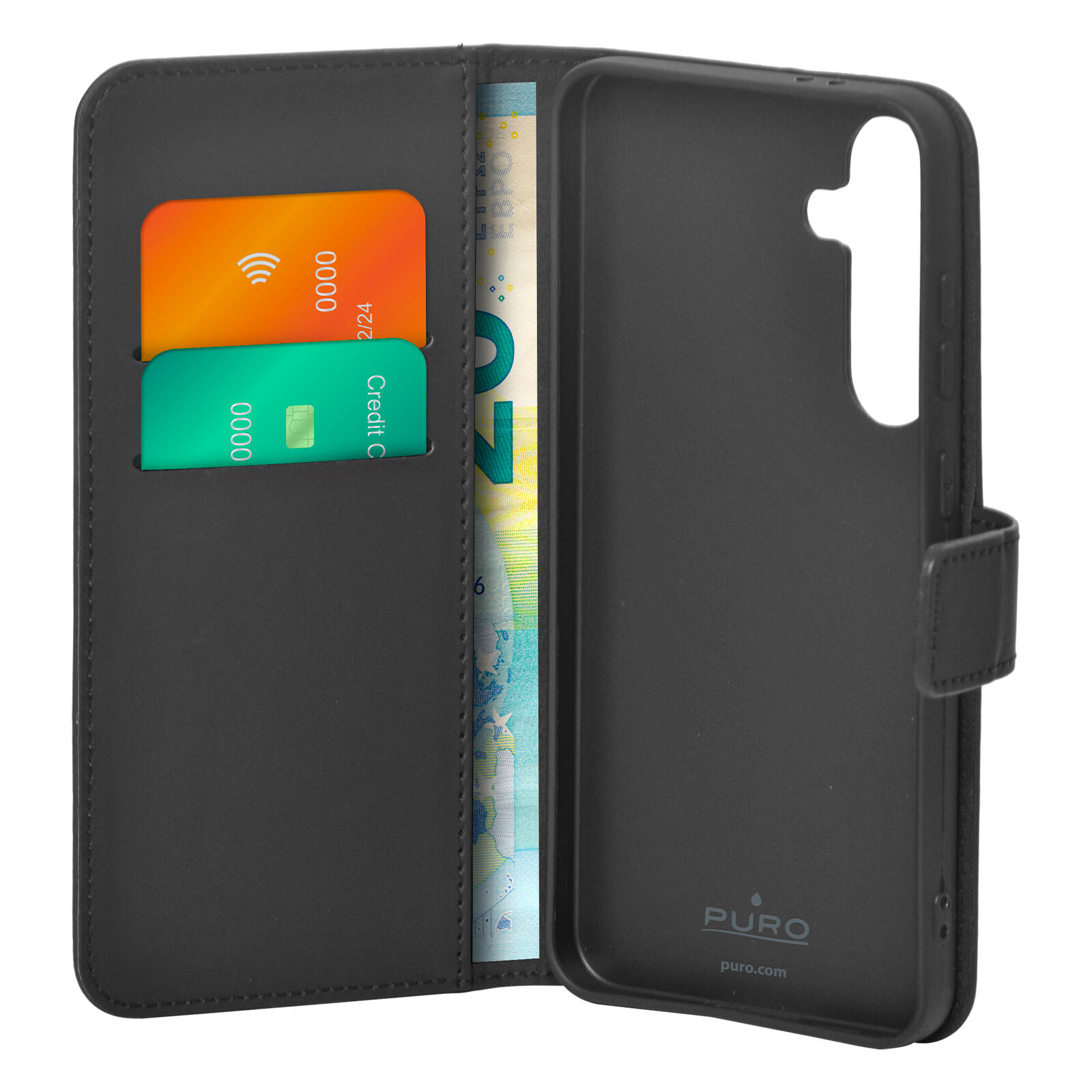 Custodia Wallet Stand per Samsung S24 FE 2/3