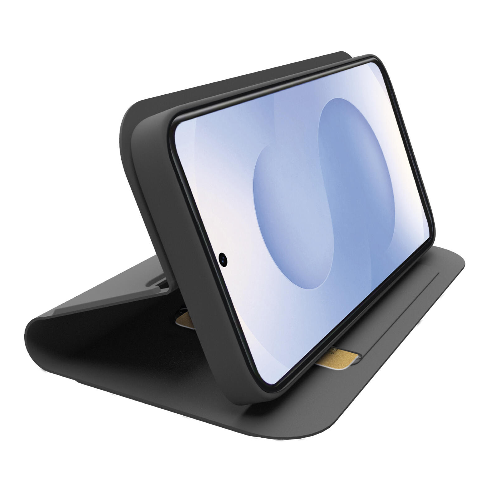 Custodia a libro con supporto stand e superficie soft touch per Samsung S25 Edge 2/2