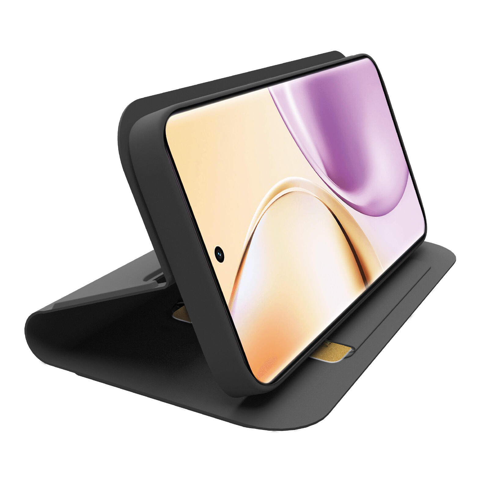 Custodia a libro con supporto stand e superficie soft touch per Realme 14 Pro 5G 2/2