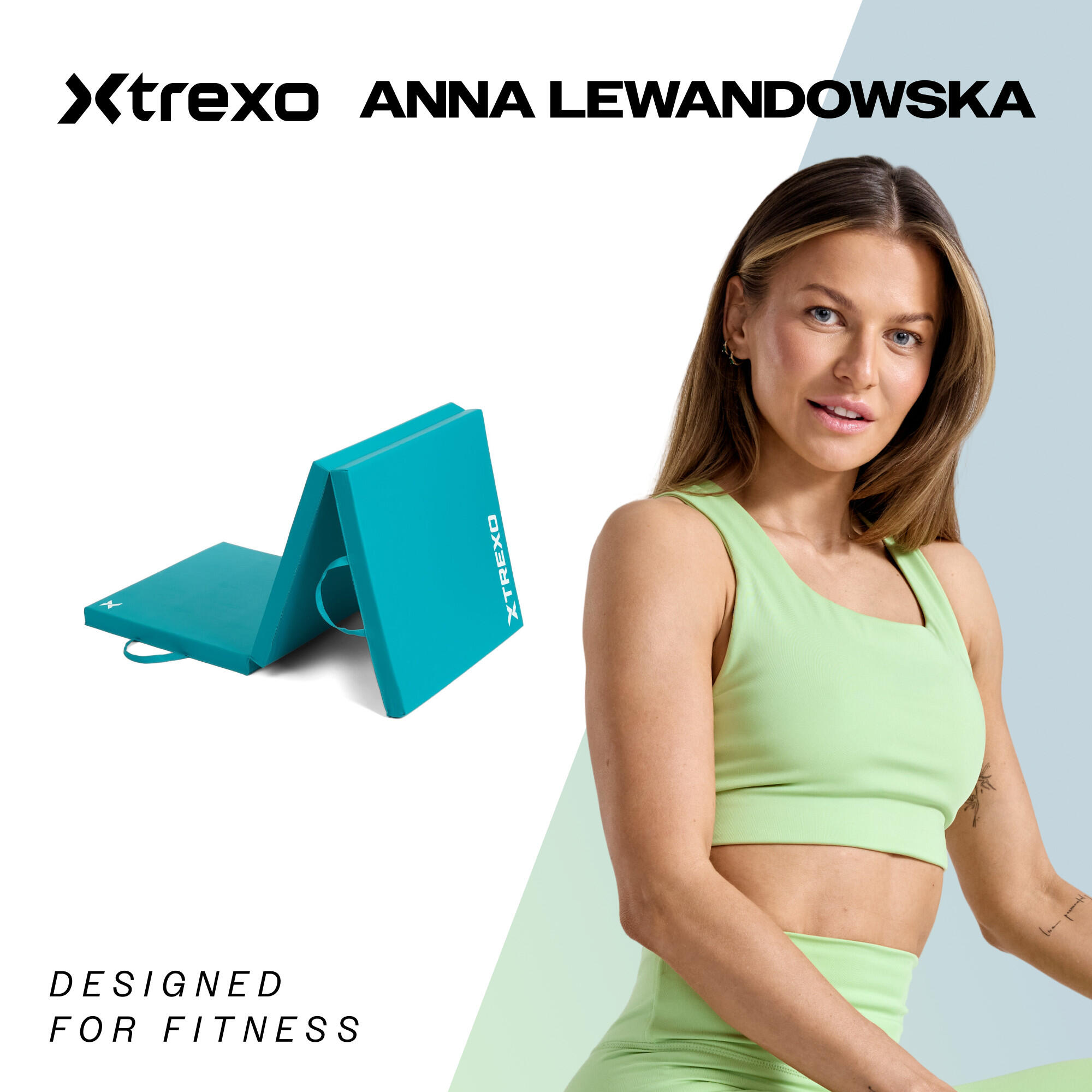 Colchão de ginástica dobrável XTREXO 180 x 60 x 5 cm 2/5
