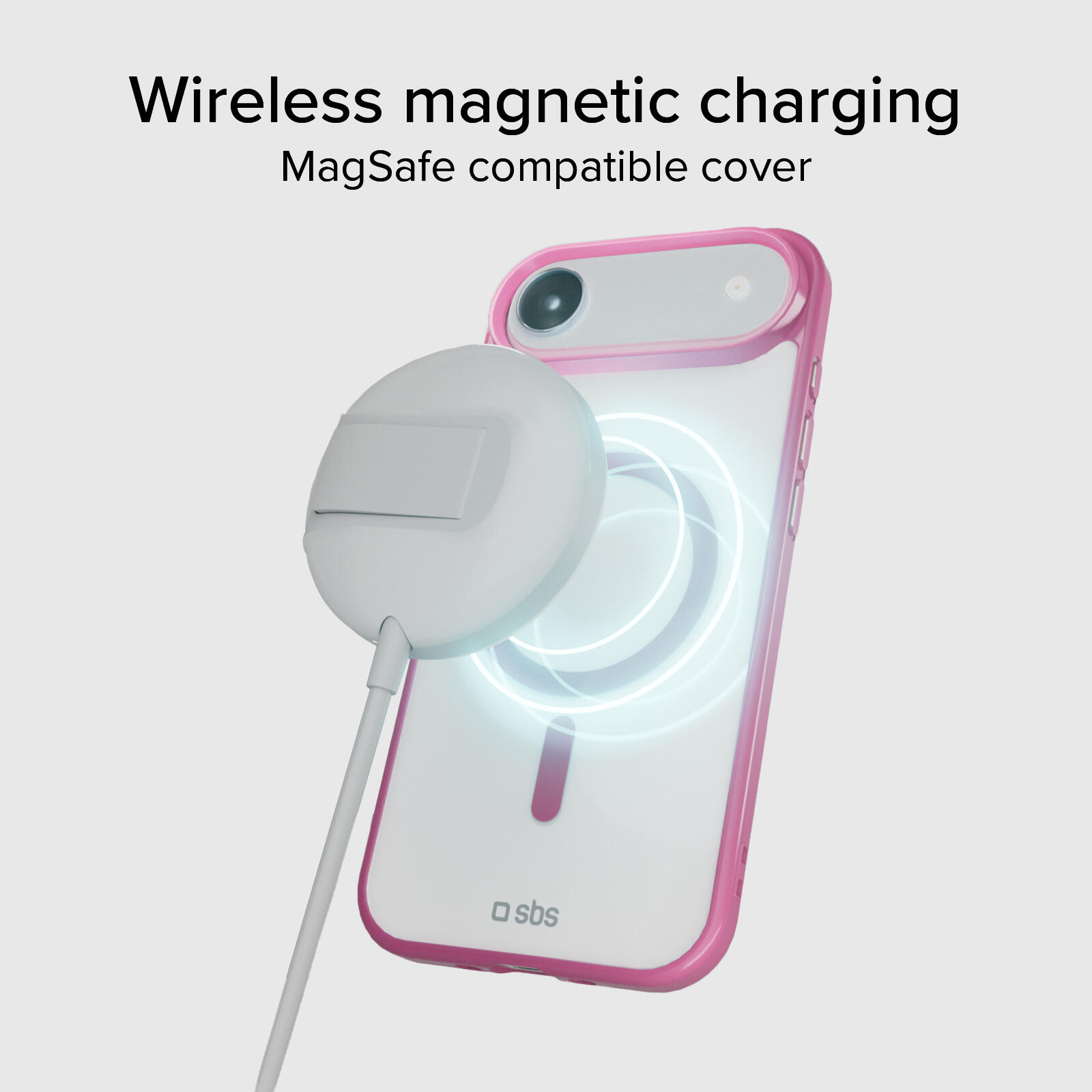 Coque pour iPhone Air avec bords colorés, compatible avec la recharge MagSafe 5/7