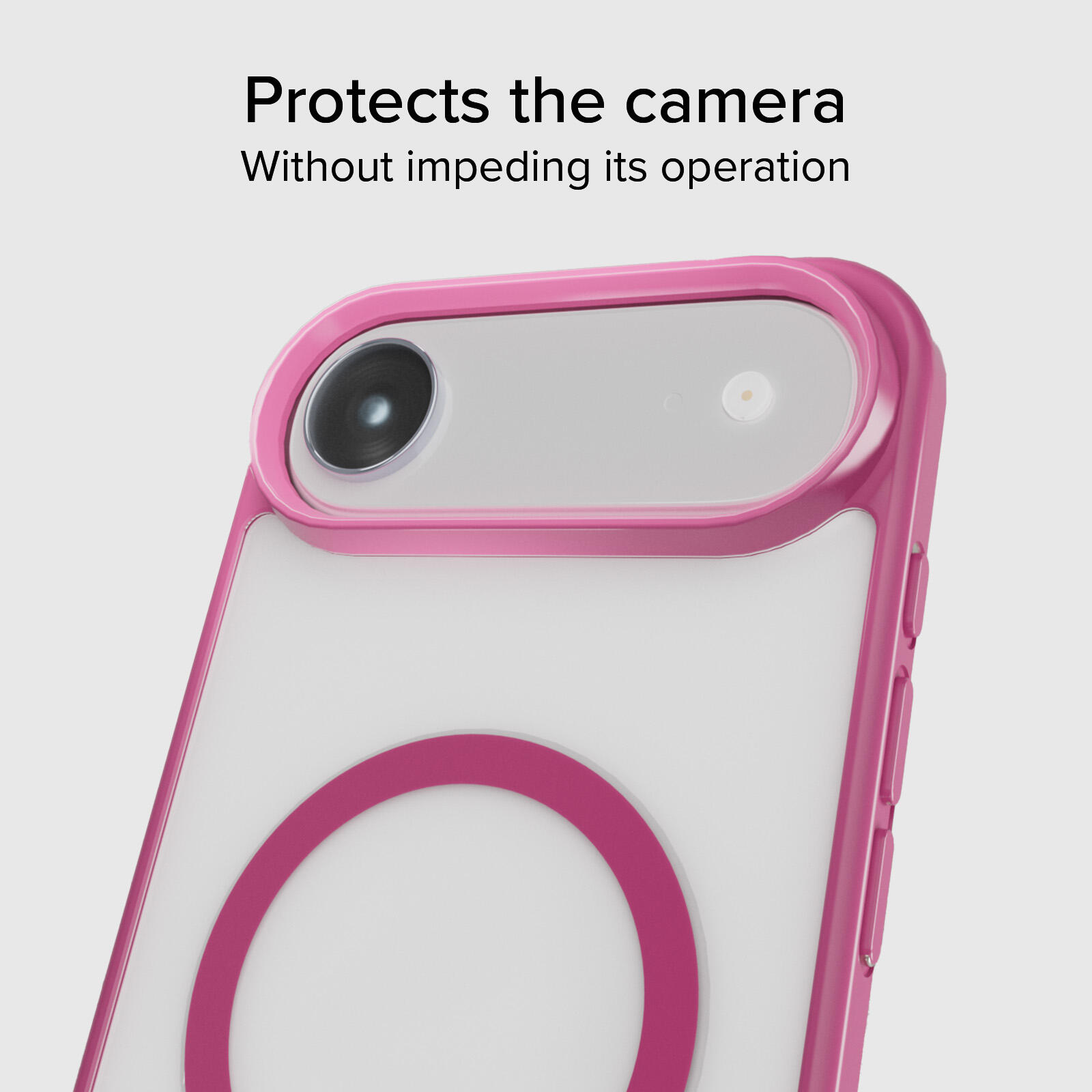 Coque pour iPhone Air avec bords colorés, compatible avec la recharge MagSafe 4/7