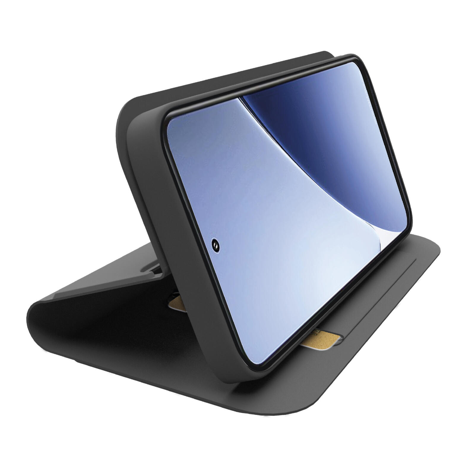 Étui portefeuille avec support et surface douce au toucher pour Xiaomi 15 Pro 2/2