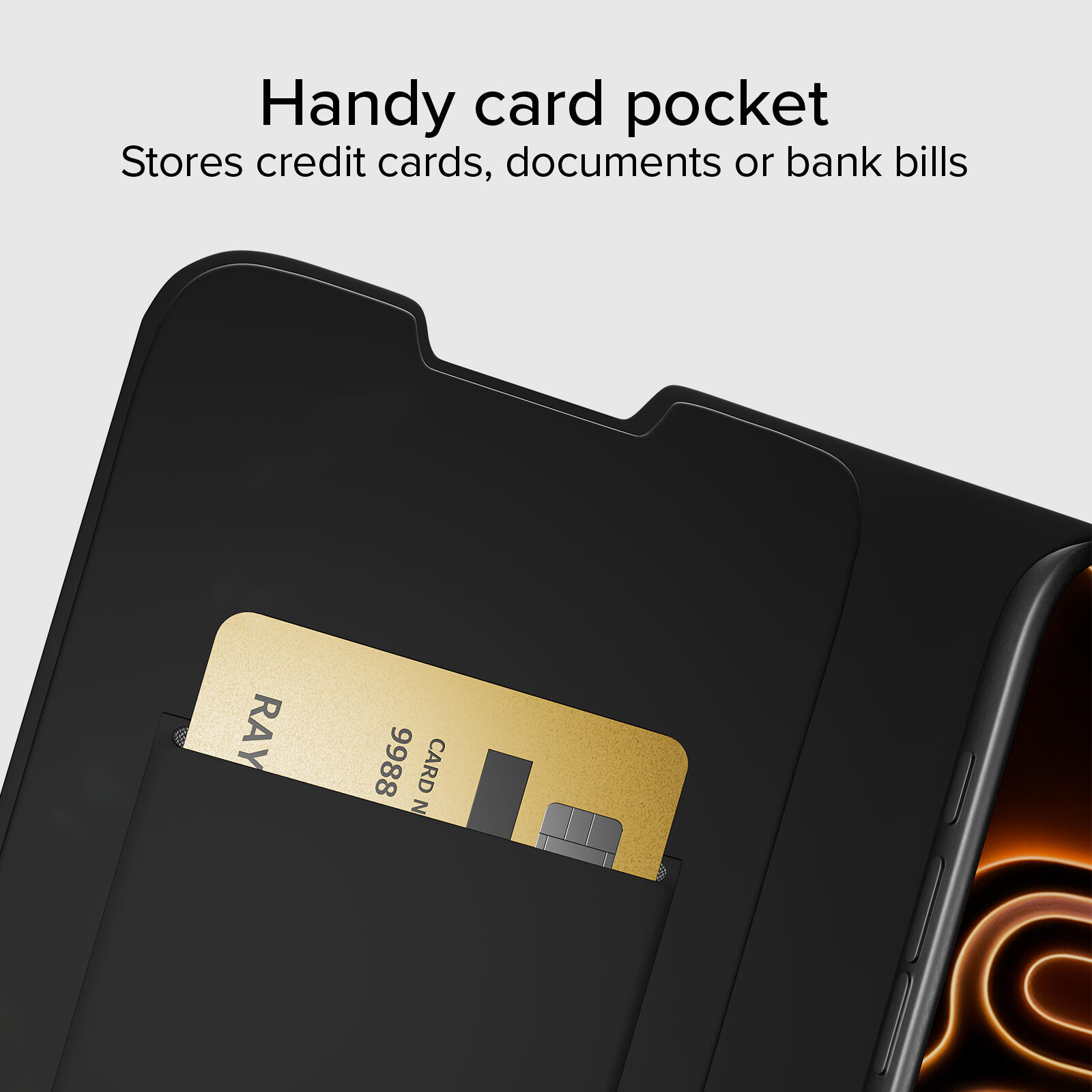 Étui portefeuille avec support pour iPhone 17 Pro Max 5/7